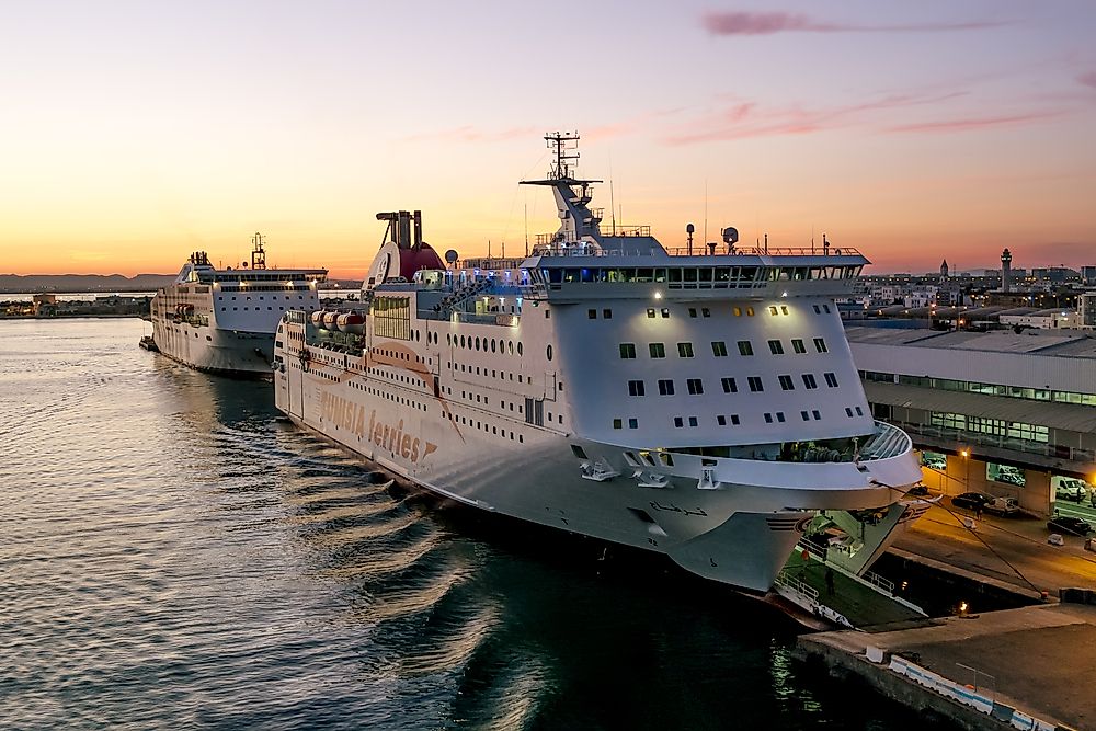 Cruise ships dock in Tunisia. Editorial credit: Anton Kudelin / Shutterstock.com.