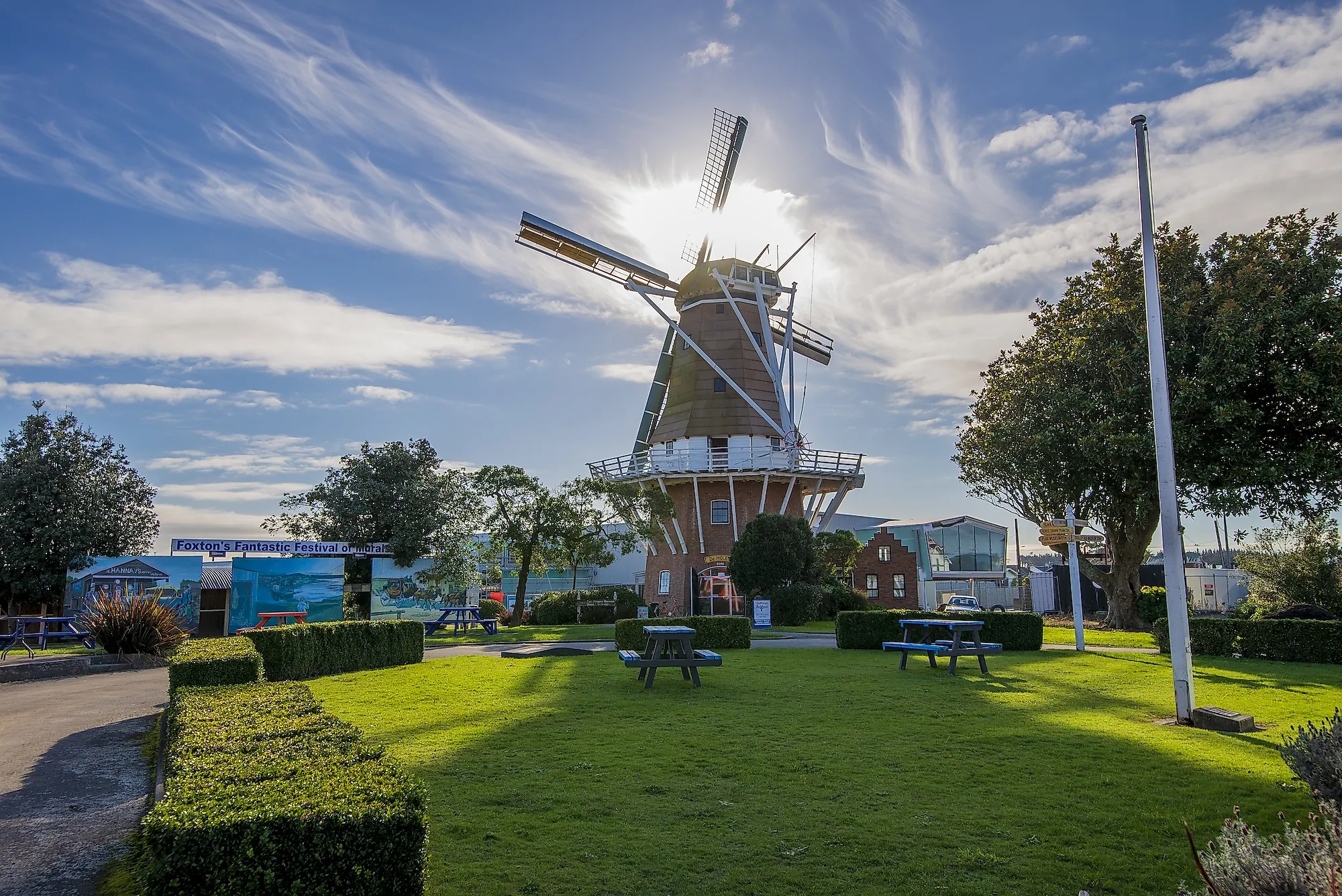 The Foxton Windmill on a fine sunny day with backlit on the vanes. Editorial credit: Wirestock Creators / Shutterstock.com