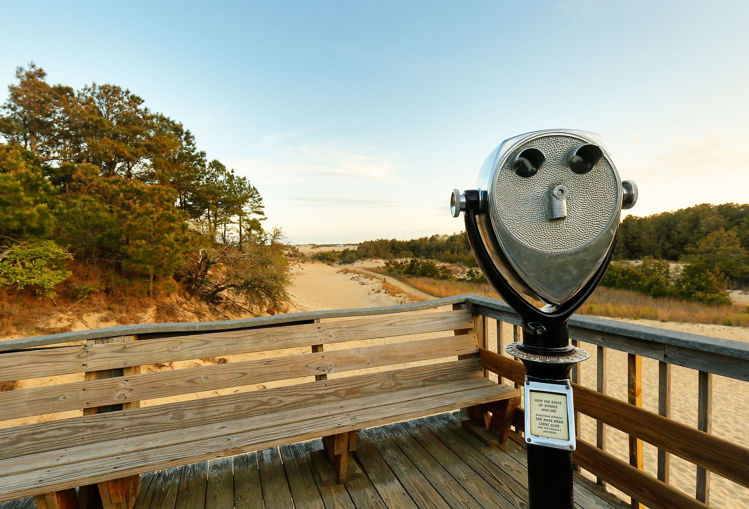 Nags Head, North Carolina: Panoramic view of Sand dune at Jockey's Ridge State Park.