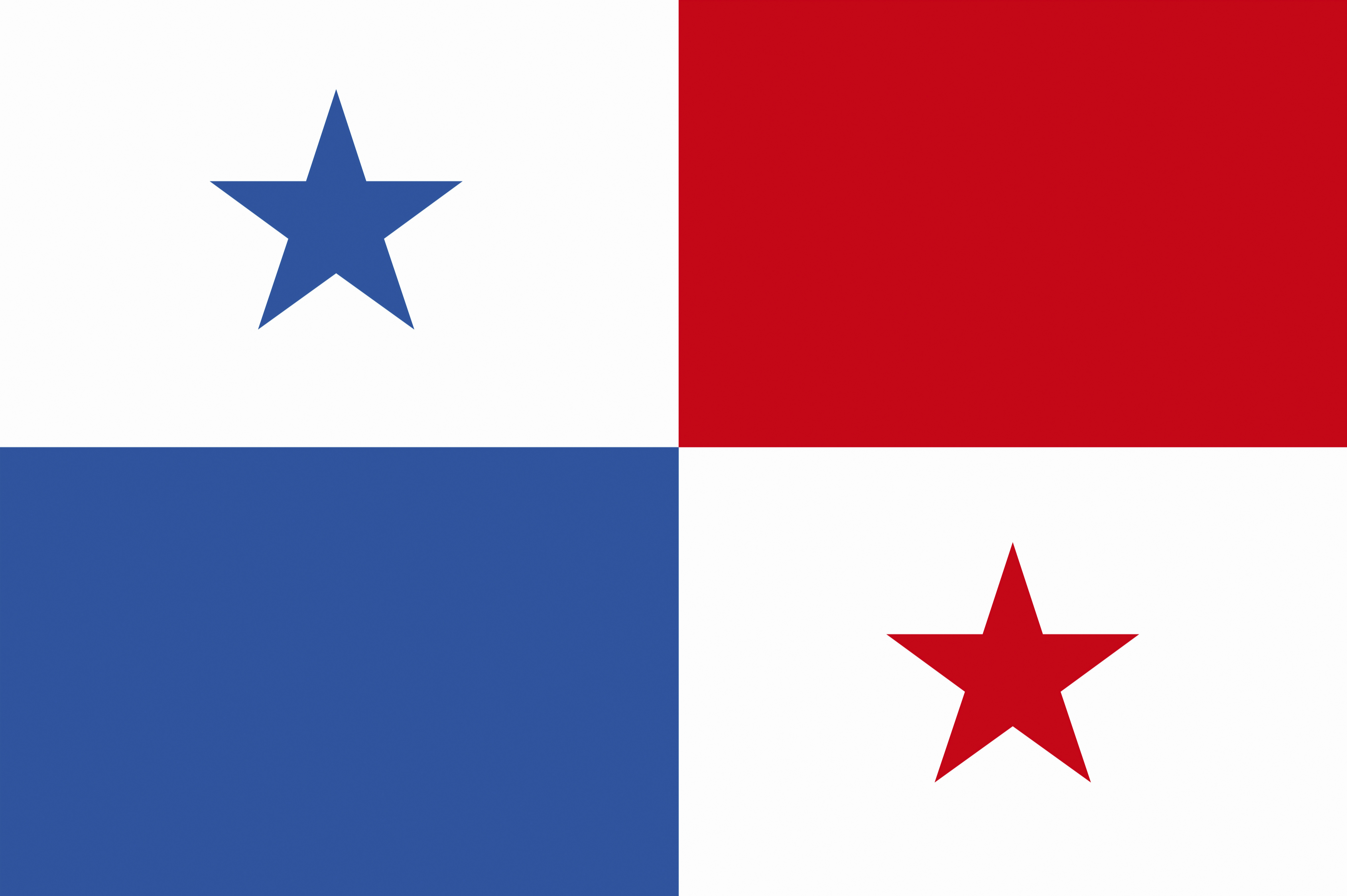 The flag of Panama.