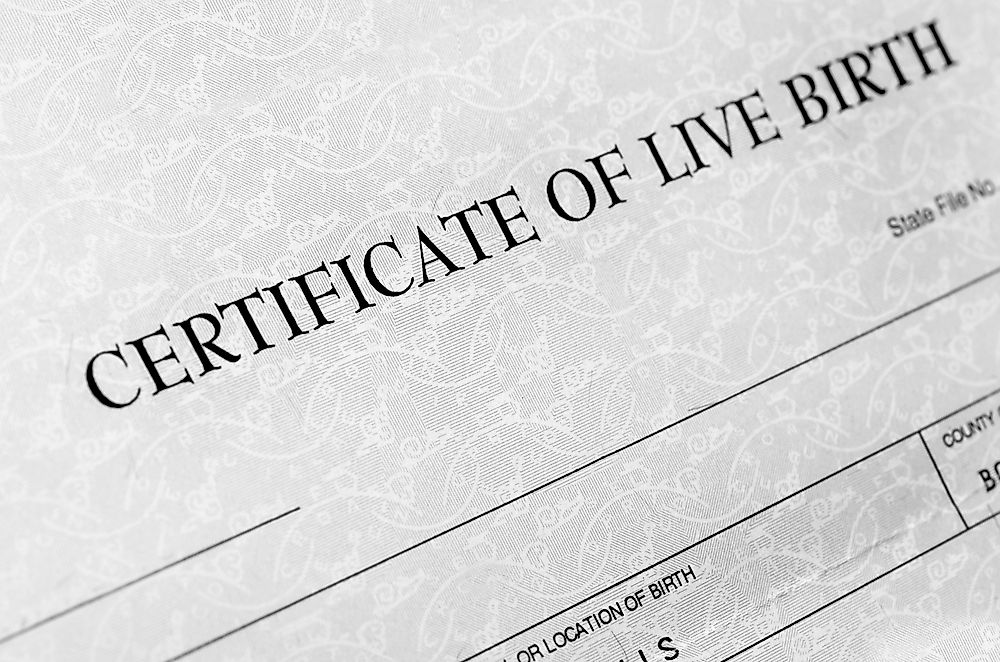 Registering the birth of children is not common place in every country.