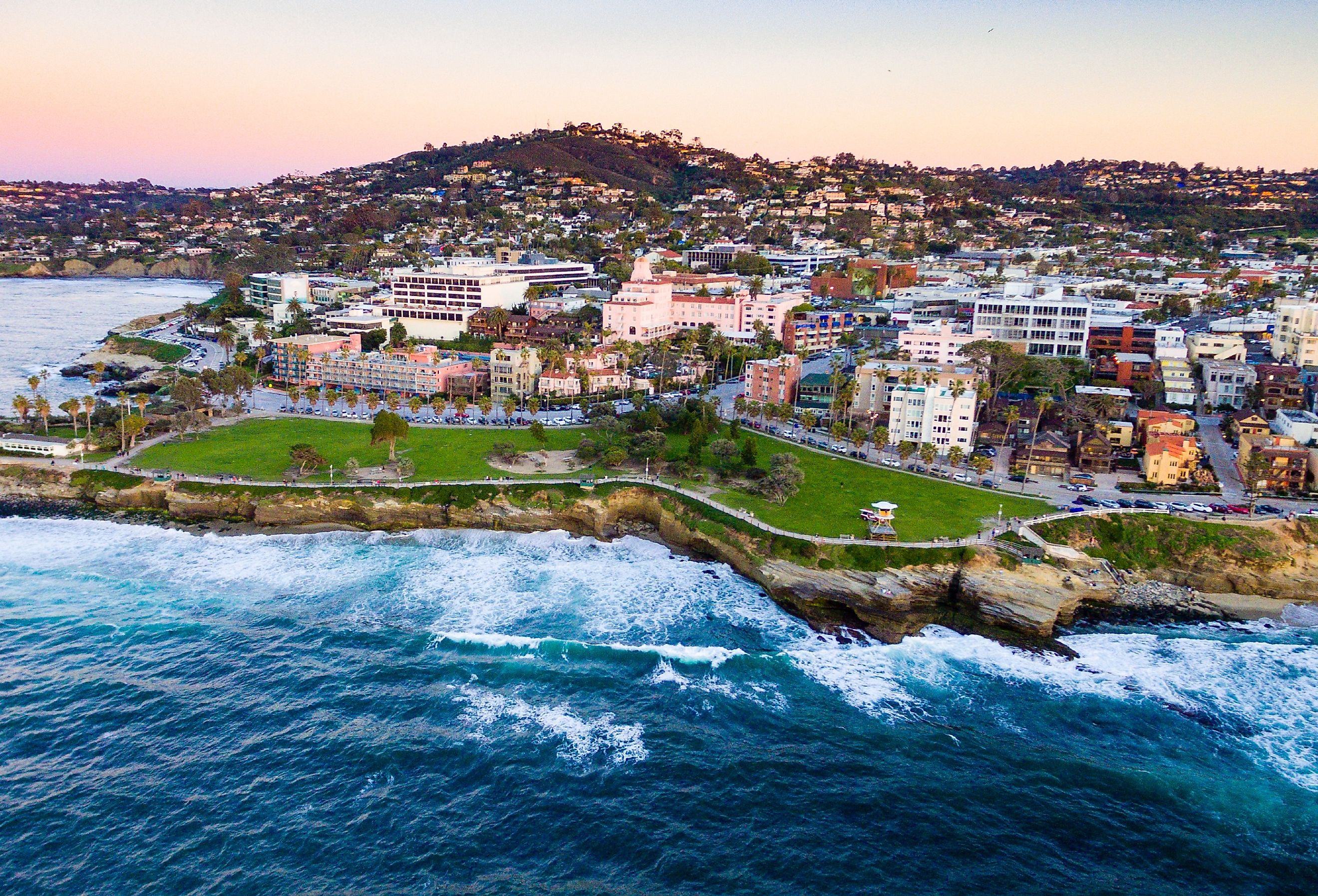 Waterfront homes in La Jolla, California.