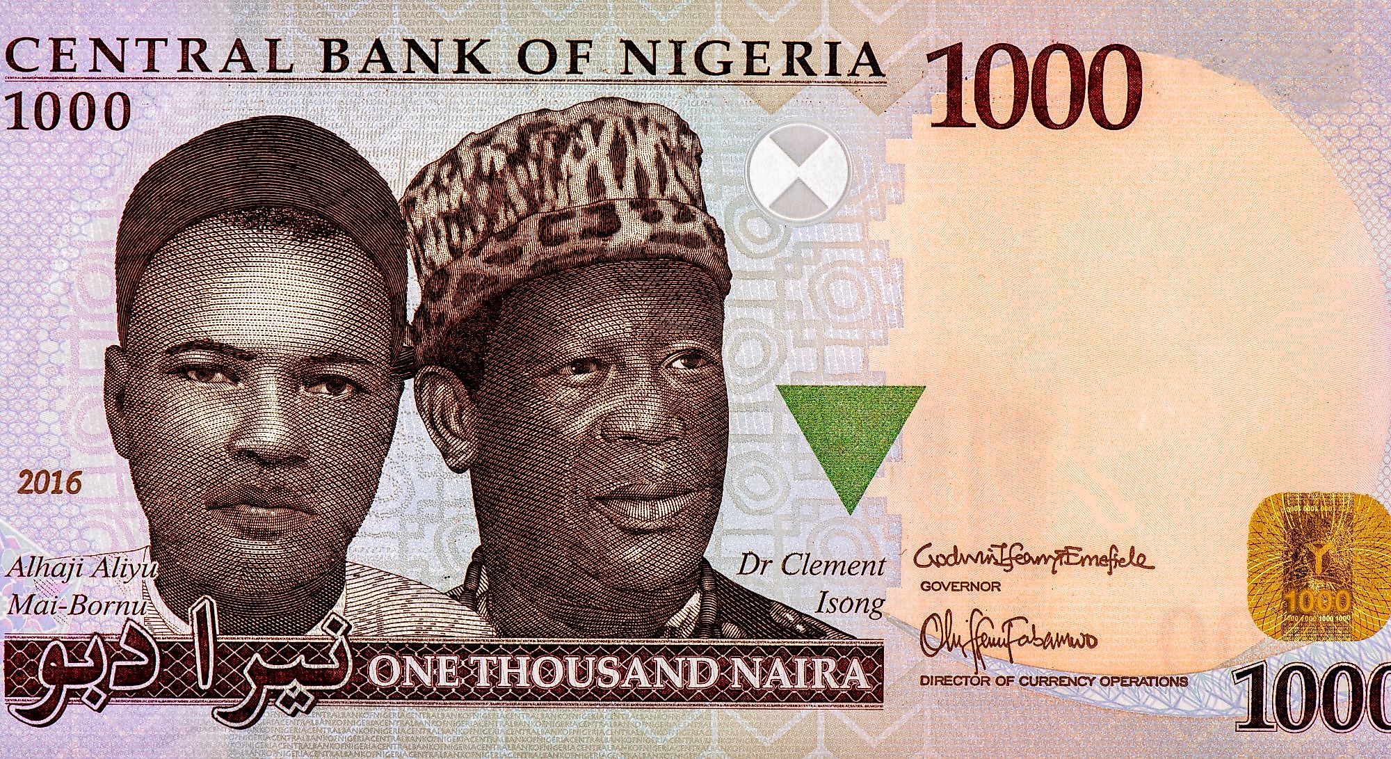 Nigerian nairas.