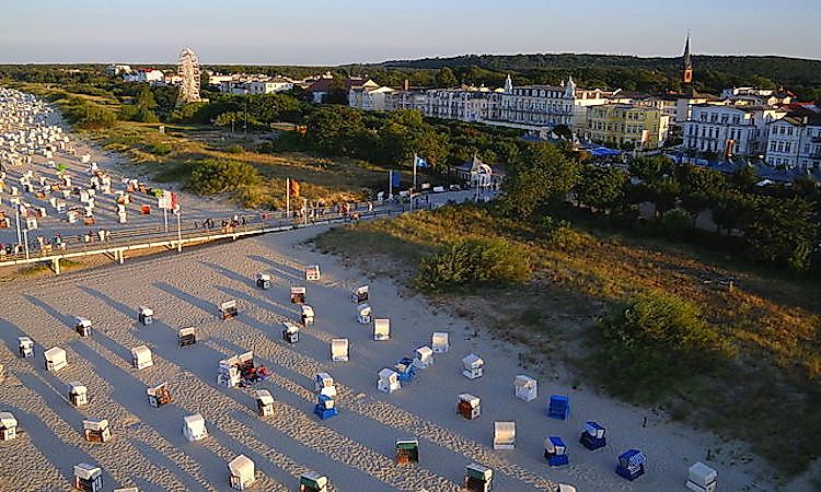Usedom, a popular tourist destination hosts numerous resorts, beaches, and other tourist attractions.