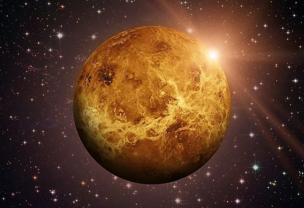 Venus is one of the solar system's four terrestrial planets. 