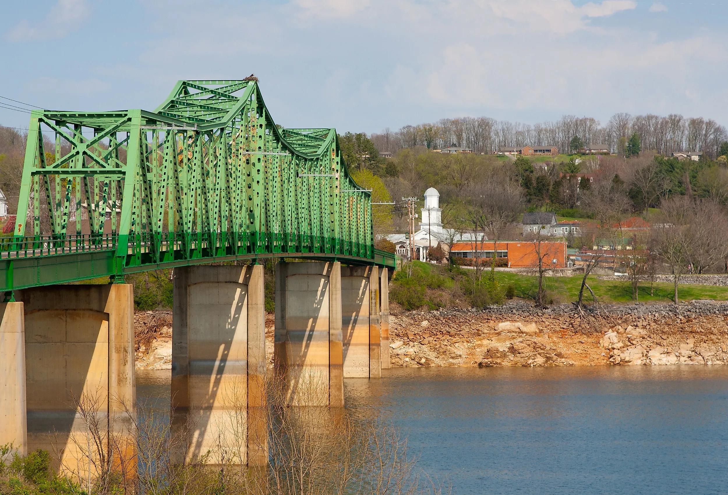 Overlooking the river in Dandridge, Tennessee.