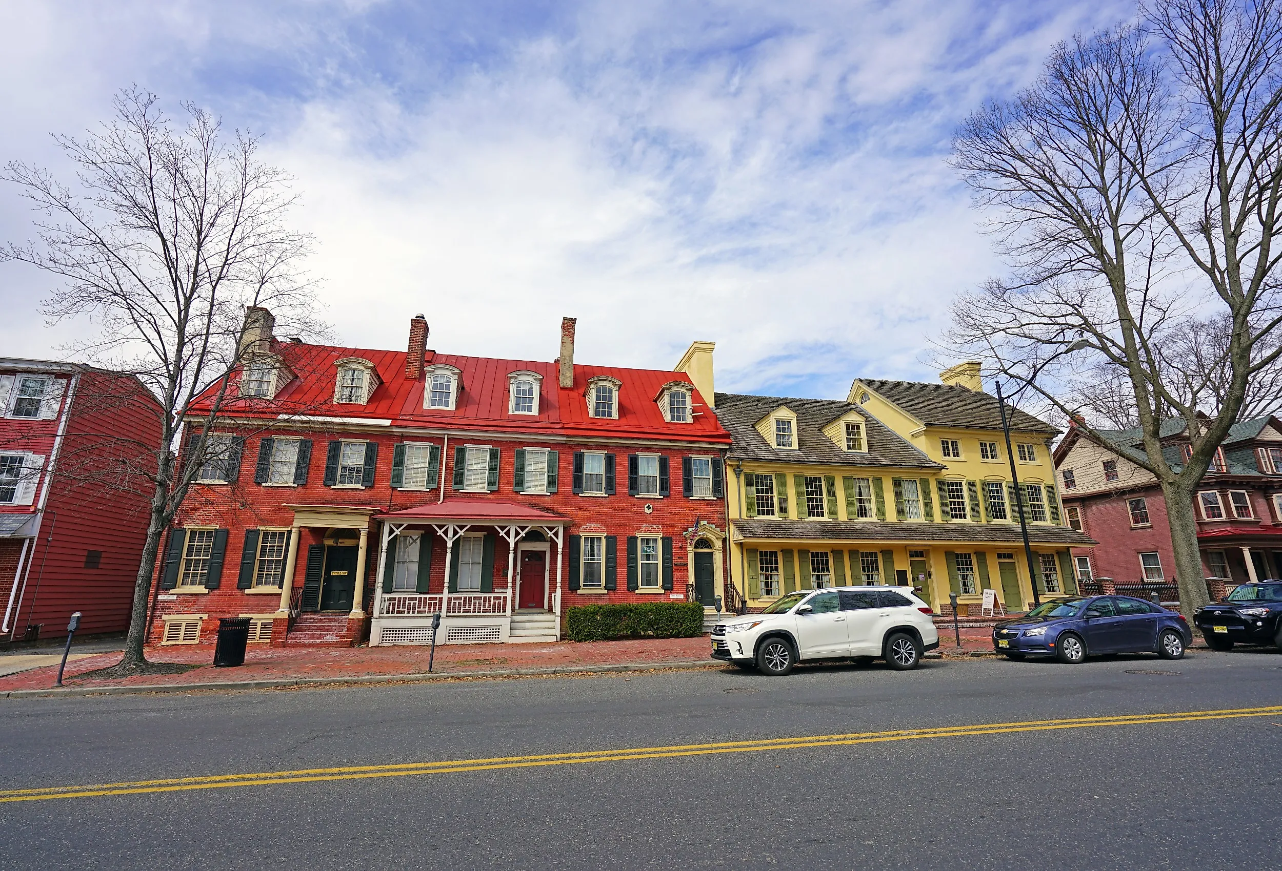 Downtown street in Haddonfield, New Jersey. Image credit EQRoy via Shutterstock