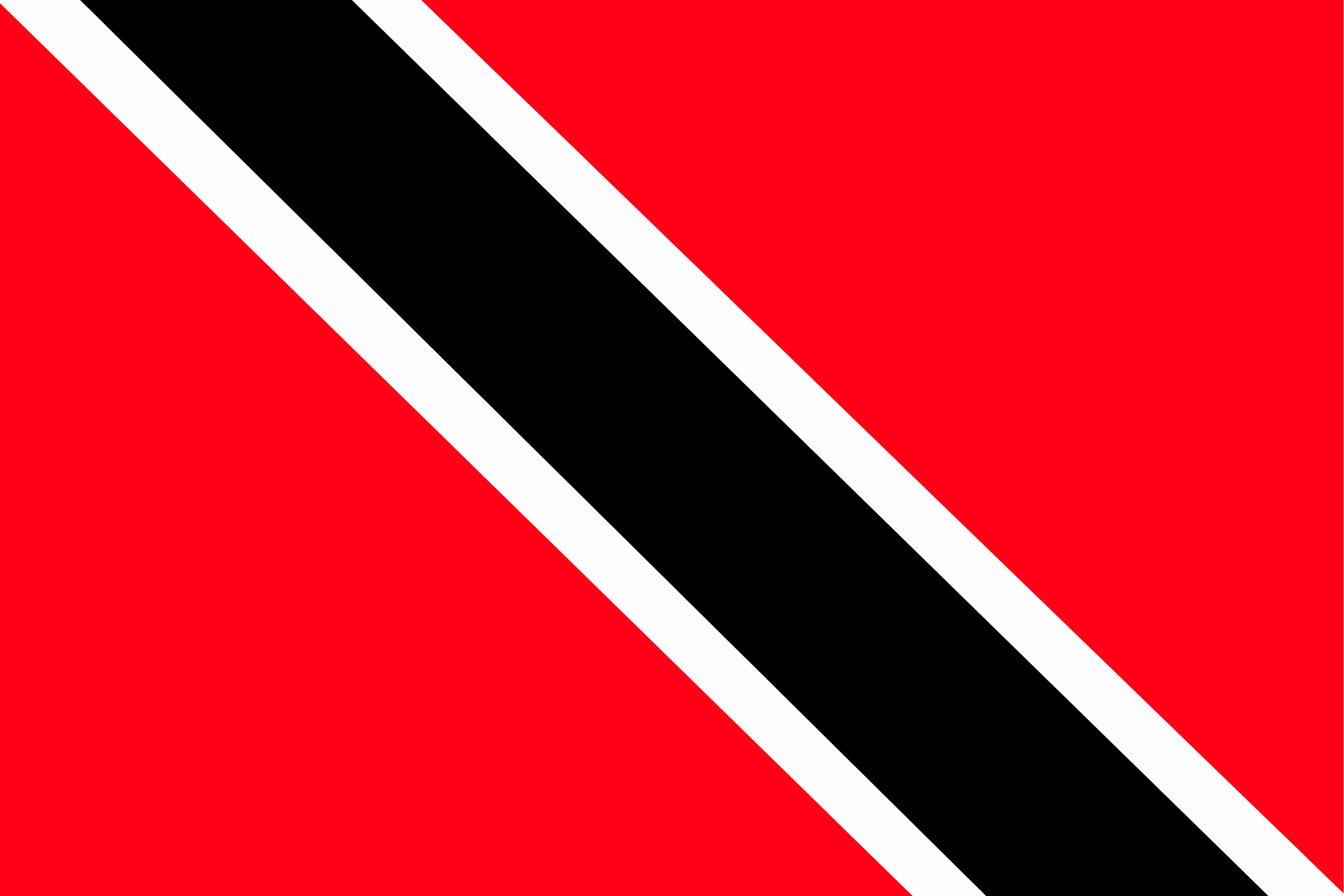 The flag of Trinidad and Tobago hanging in the sky.