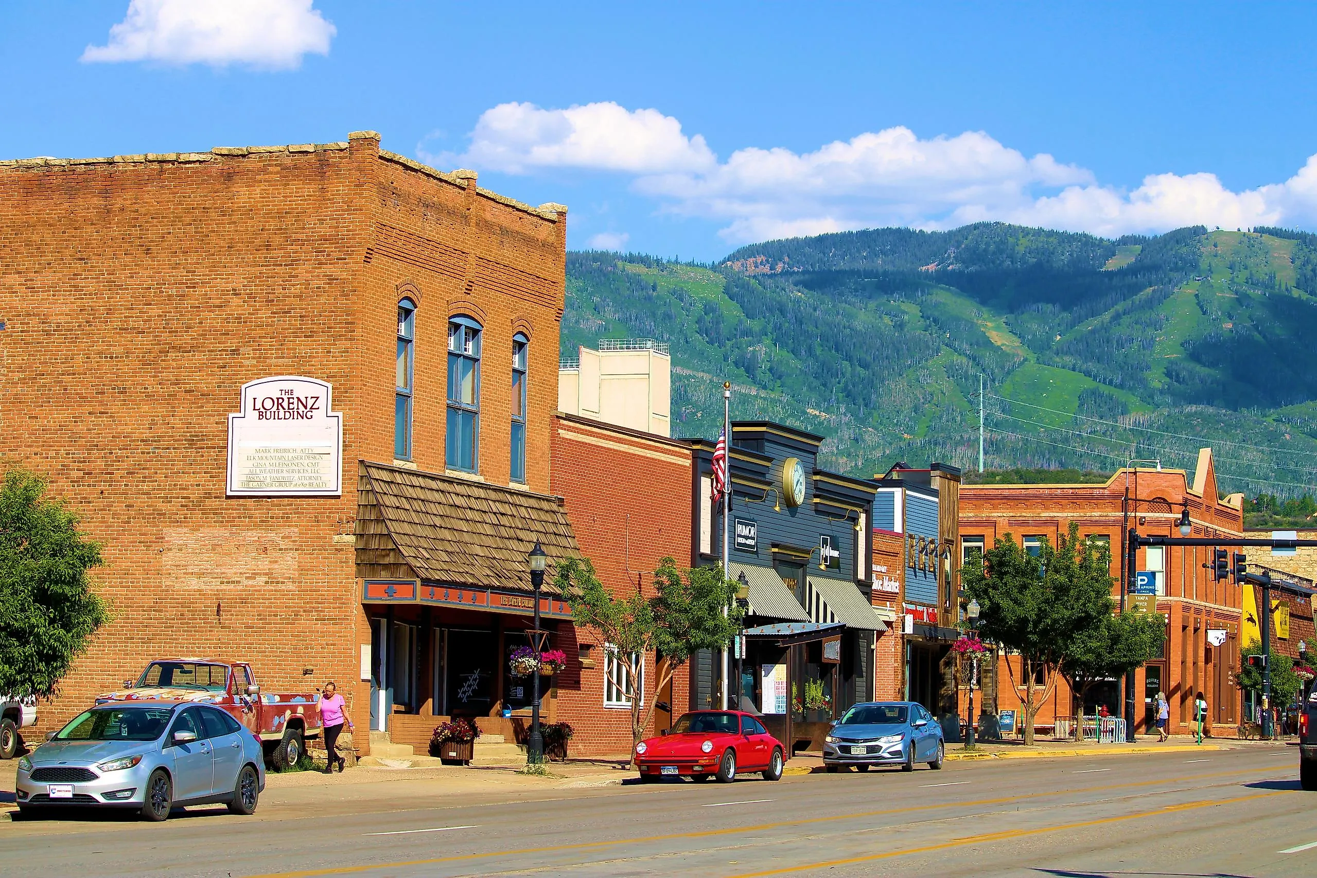 The downtown area of Steamboat Springs, Colorado. Editorial credit: photojohn830 / Shutterstock.com