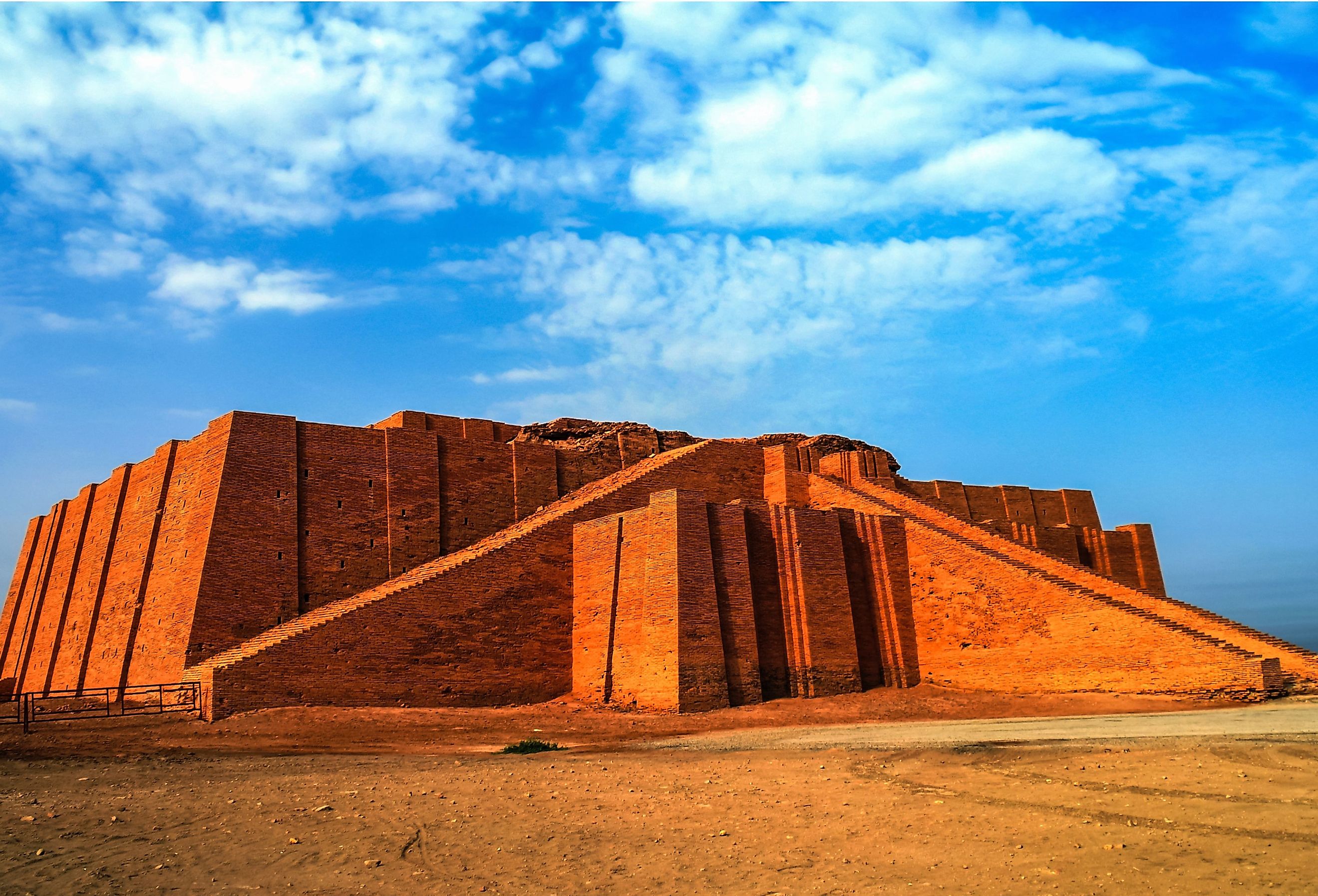 Many Sumerian cities were dominated by these large religious and political buildings called Ziggurats. Image credit Bildagentur Zoonar GmbH via Shutterstock