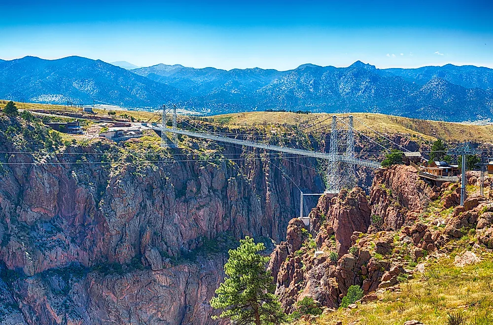 The Royal Gorge Bridge, the tallest bridge in the United States. 