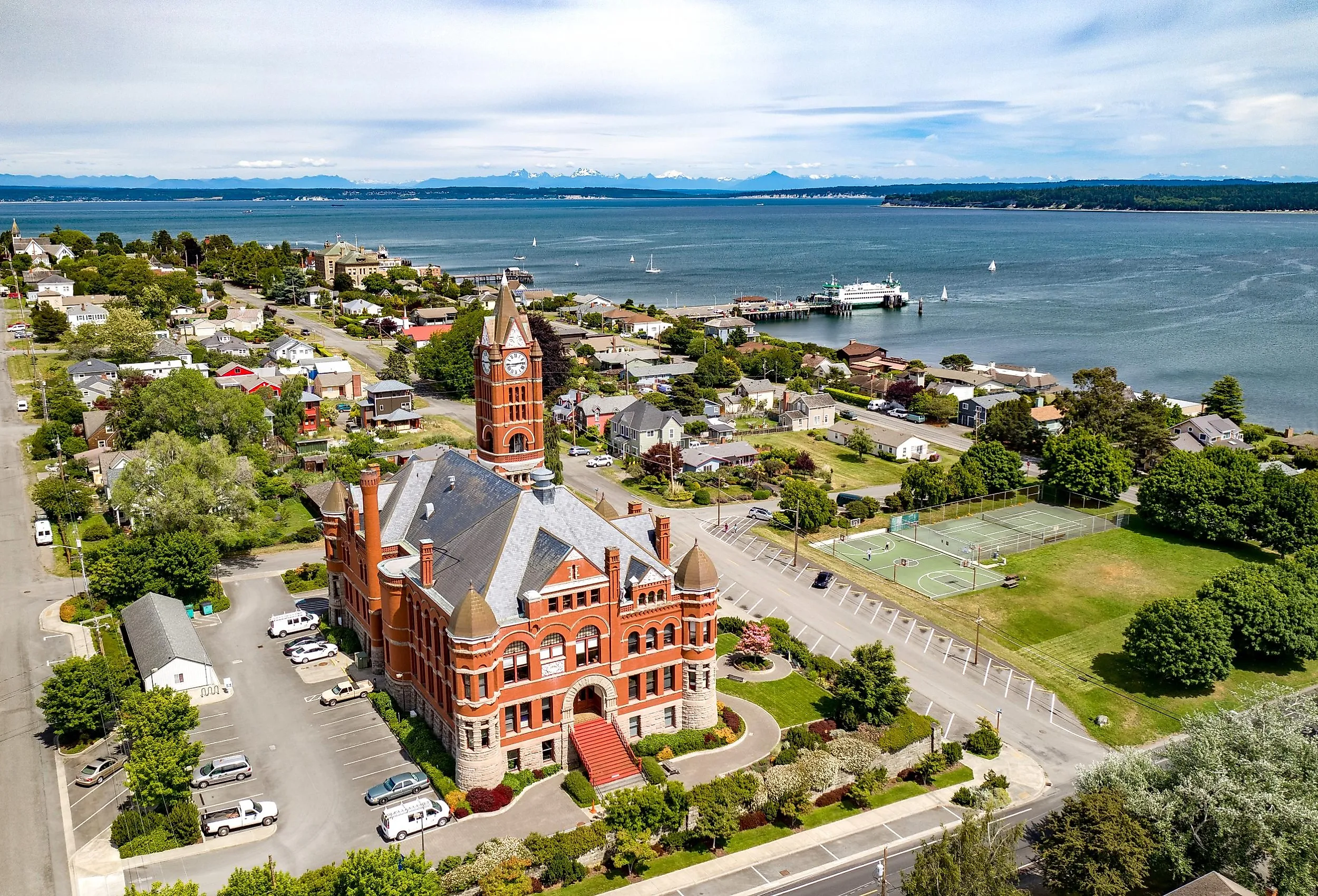 View of Port Townsend Washington from Puget Sound.
