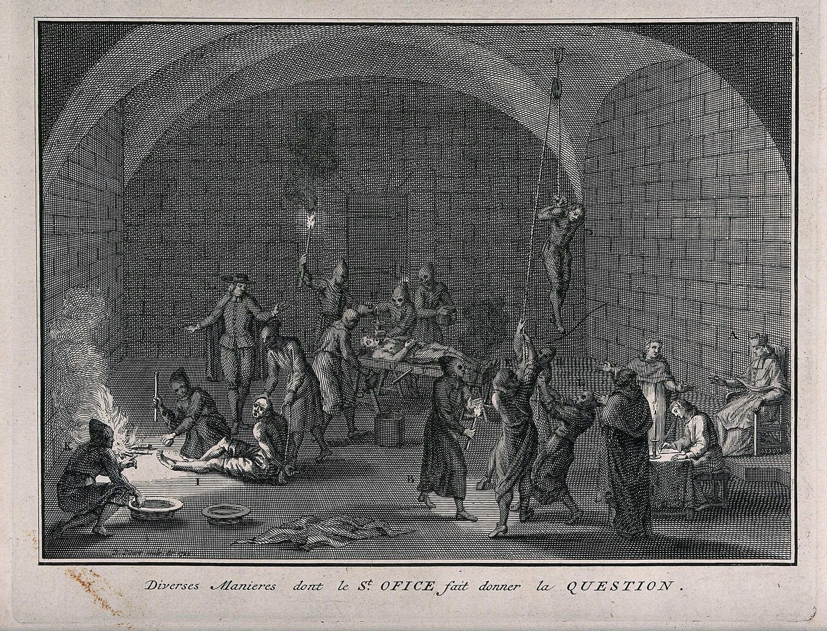 A torture chamber of the Spanish Inquisition