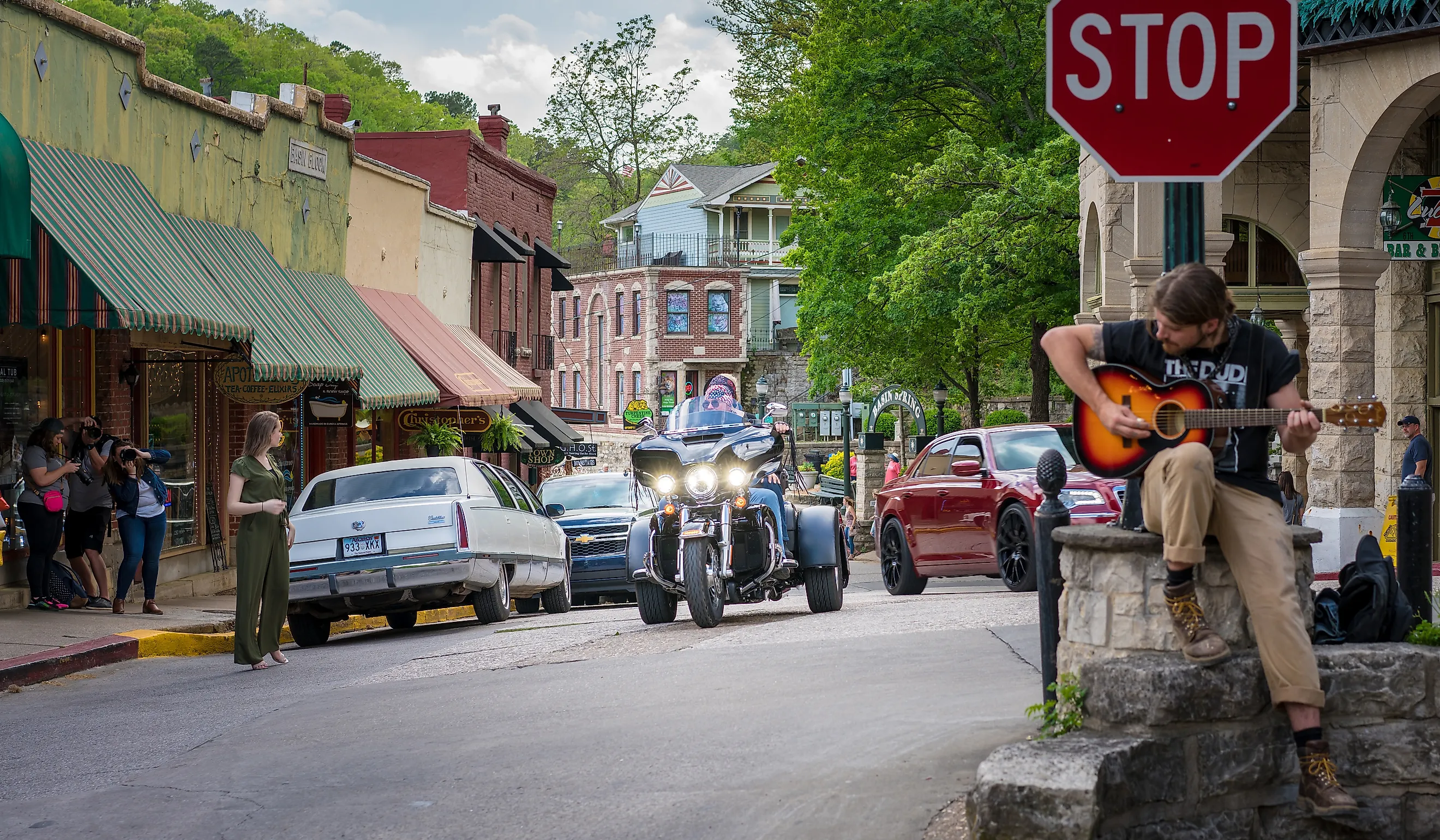 he charming downtown area of Eureka Springs, Arkansas. Image credit: shuttersv / Shutterstock.com