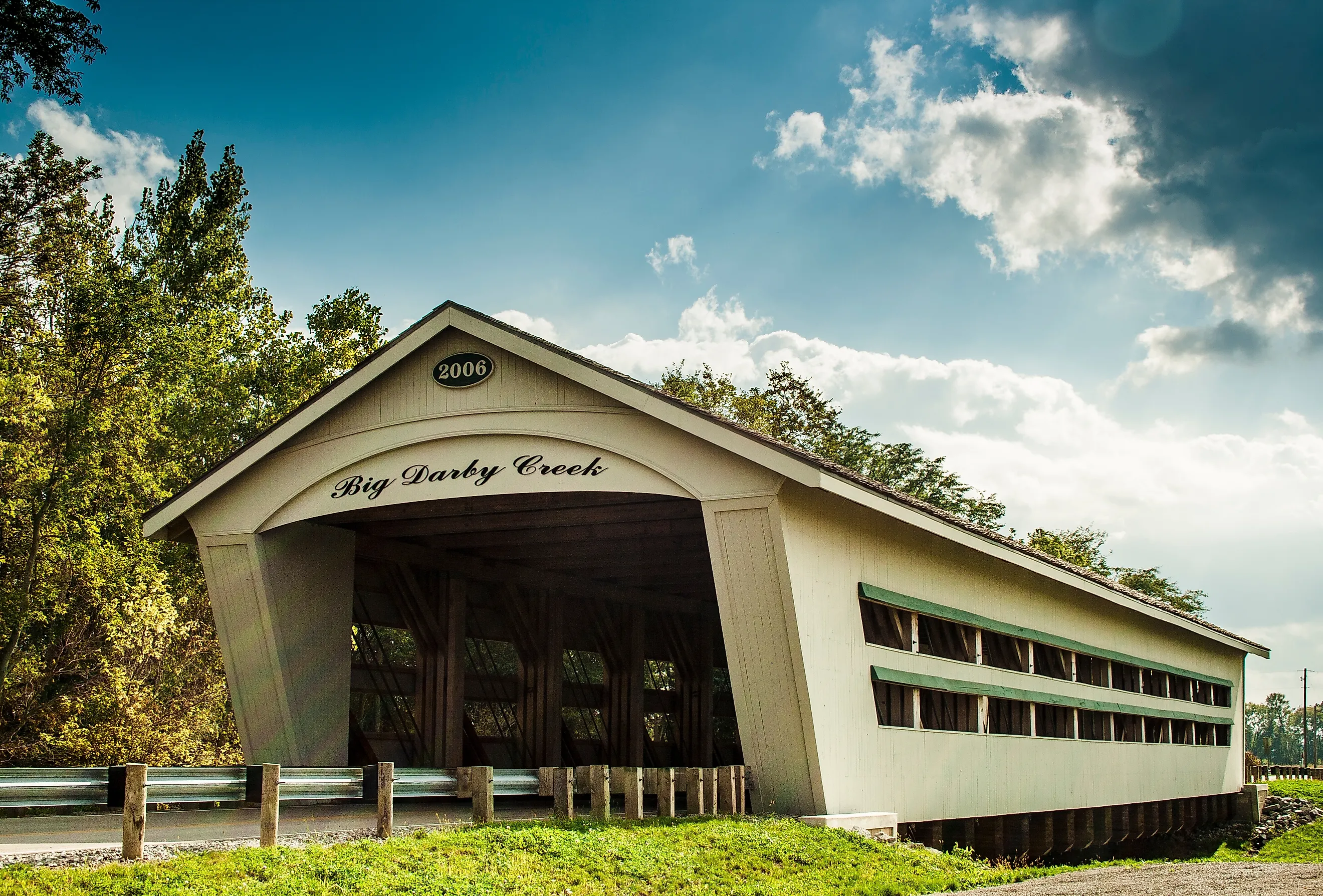 Big Darby Creek Covered Bridge, Union County, Ohio.