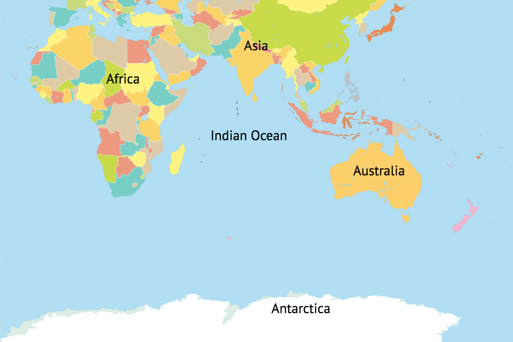 Which Continents Border The Indian Ocean Worldatlas