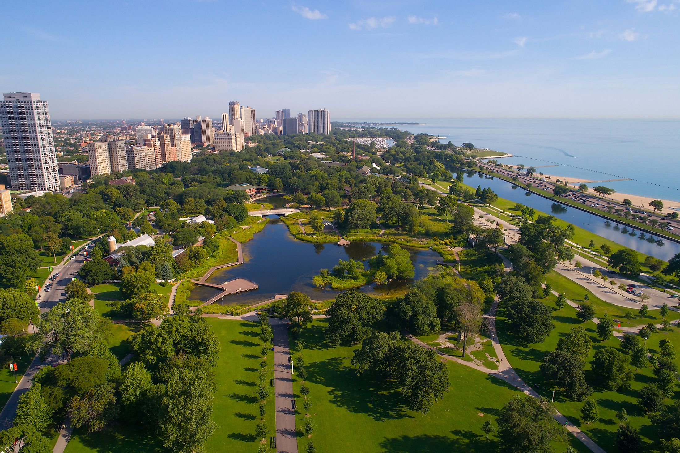 Aerial photo of the Lincoln Park