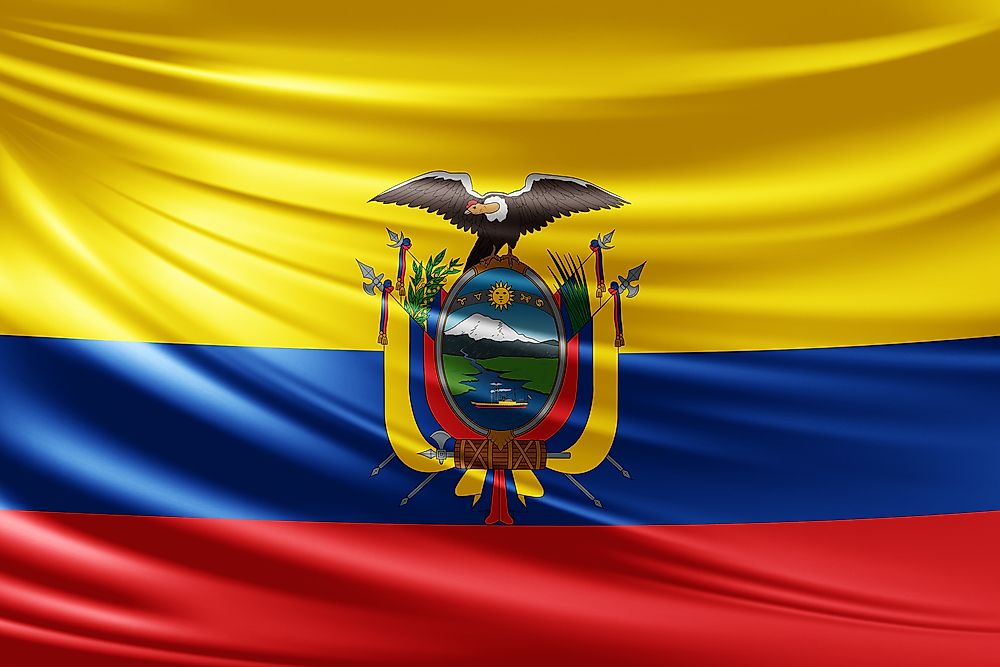 The flag of Ecuador.