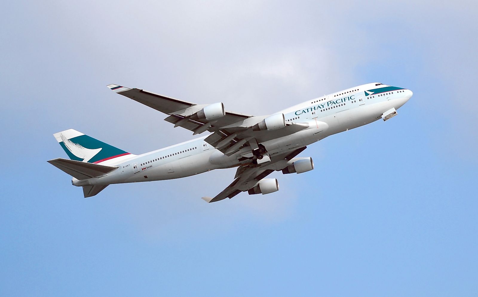 Cathay Pacific Airlines plane. byeolsan / Shutterstock.com.