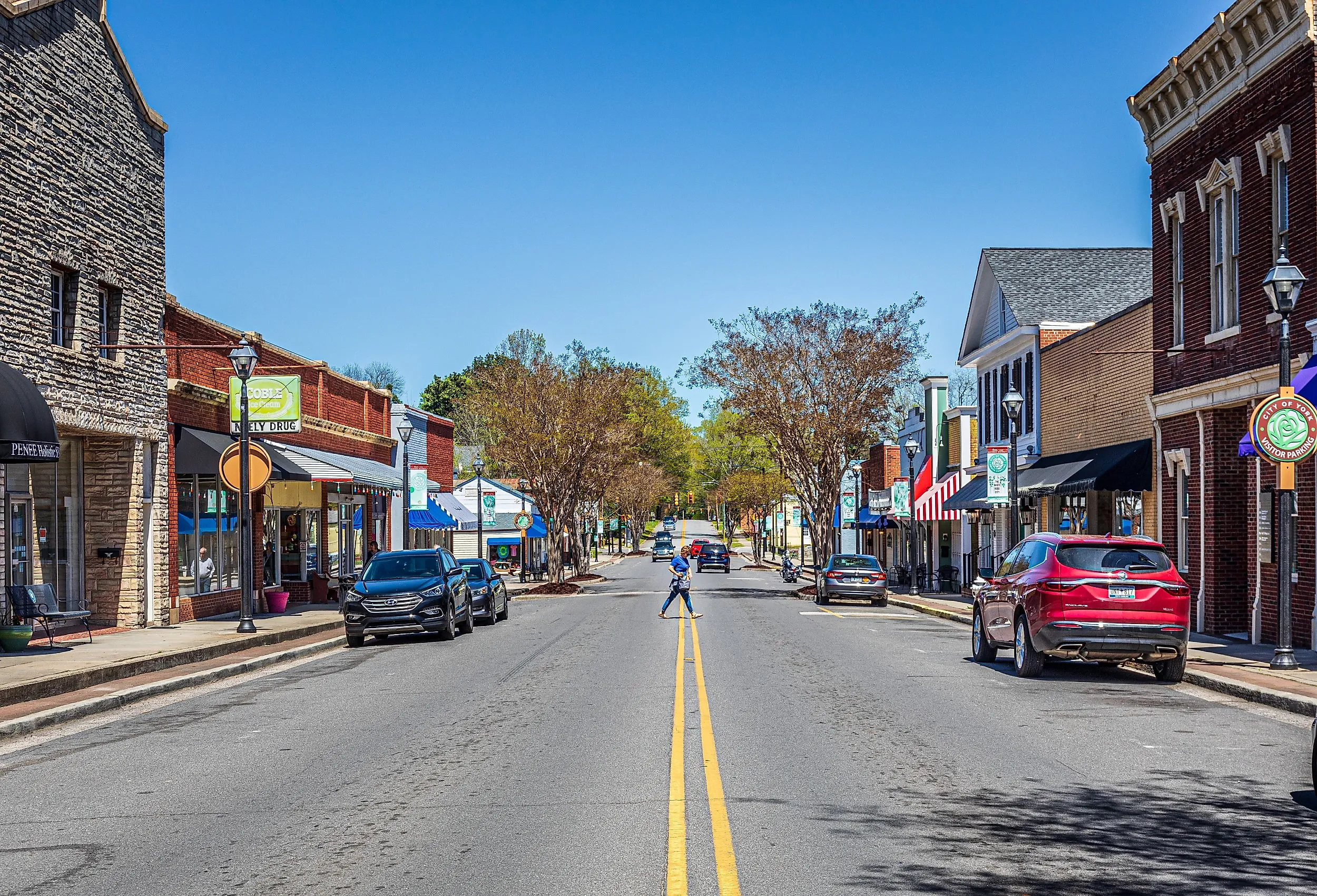 Downtown York, South Carolina. Image credit Nolichuckyjake via Shutterstock