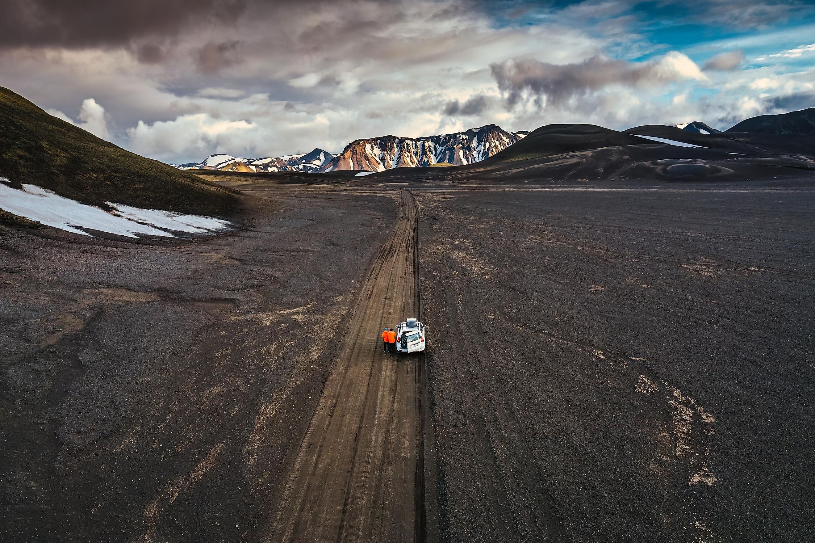 A massive plateau created by lava deposits in the Highland of Iceland.