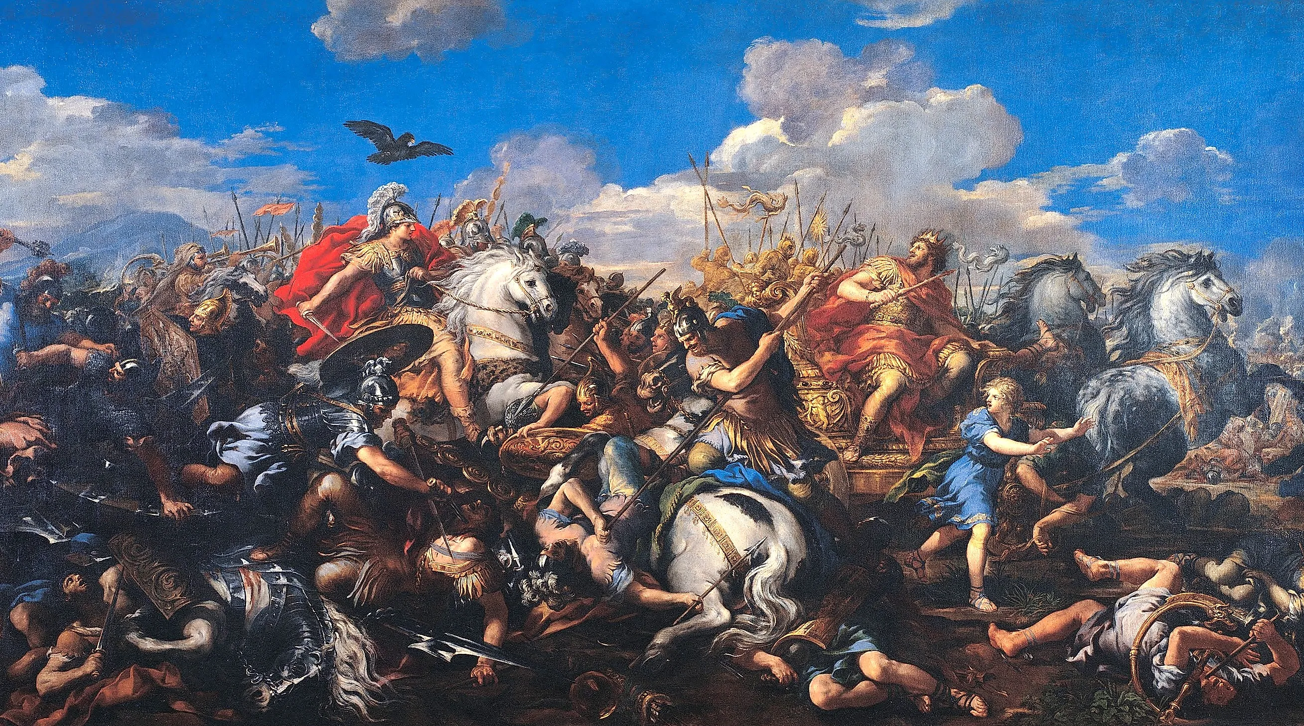 Scene from the Battle of Gaugamela. Image credit: Wikimedia Commons (Public Domain)