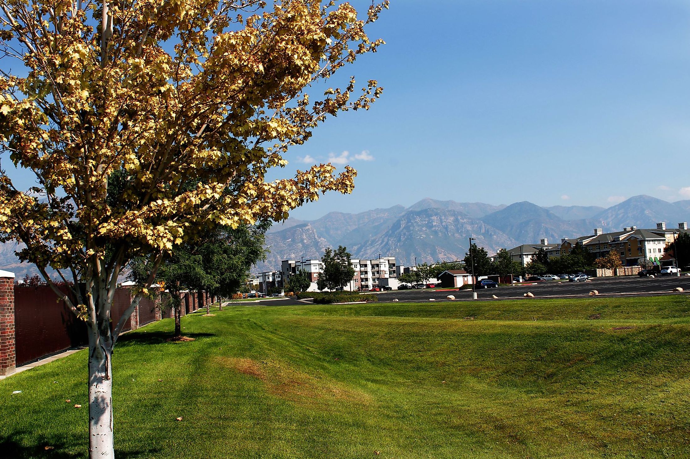 Landscape of the urban area of Orem, Utah. 