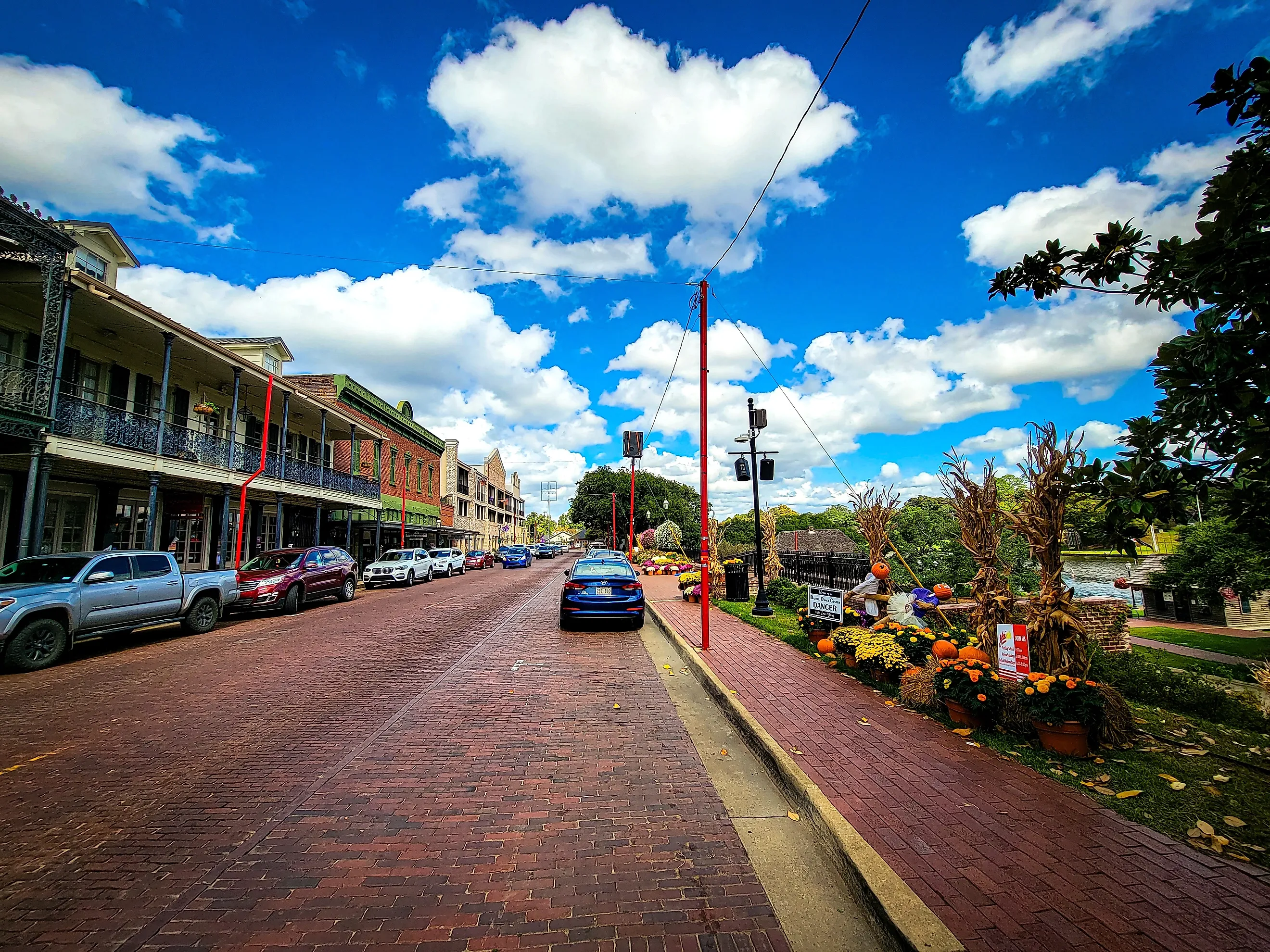 Historic downtown of Natchitoches, Louisiana.