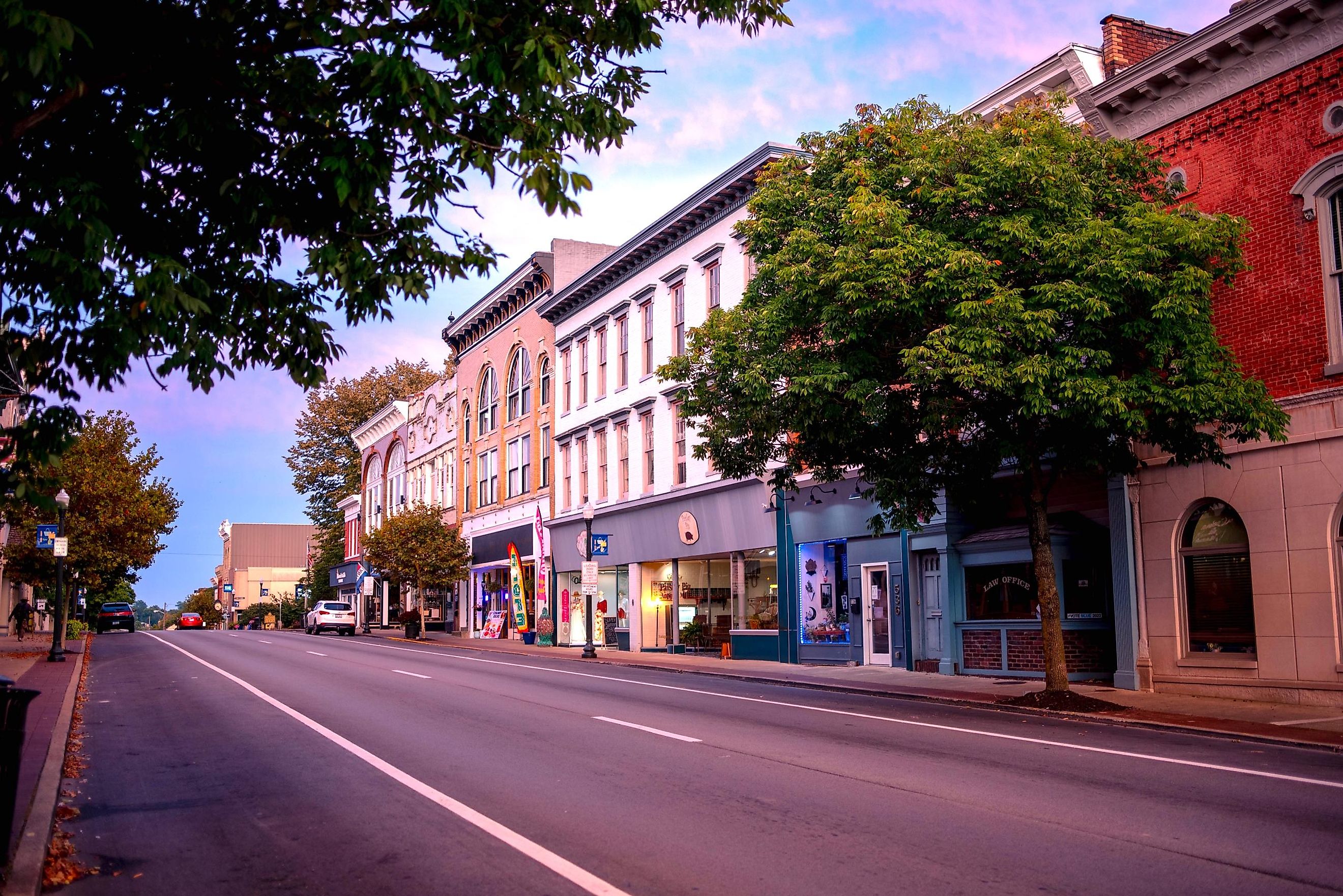 Main Street in Shelbyville, Kentucky. Editorial credit: Blue Meta / Shutterstock.com