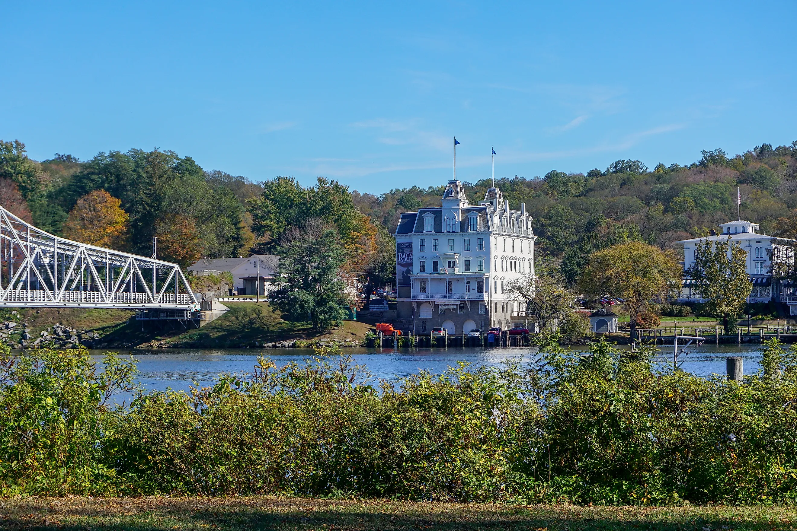  The Goodspeed Opera House in East Haddam, Connecticut.
