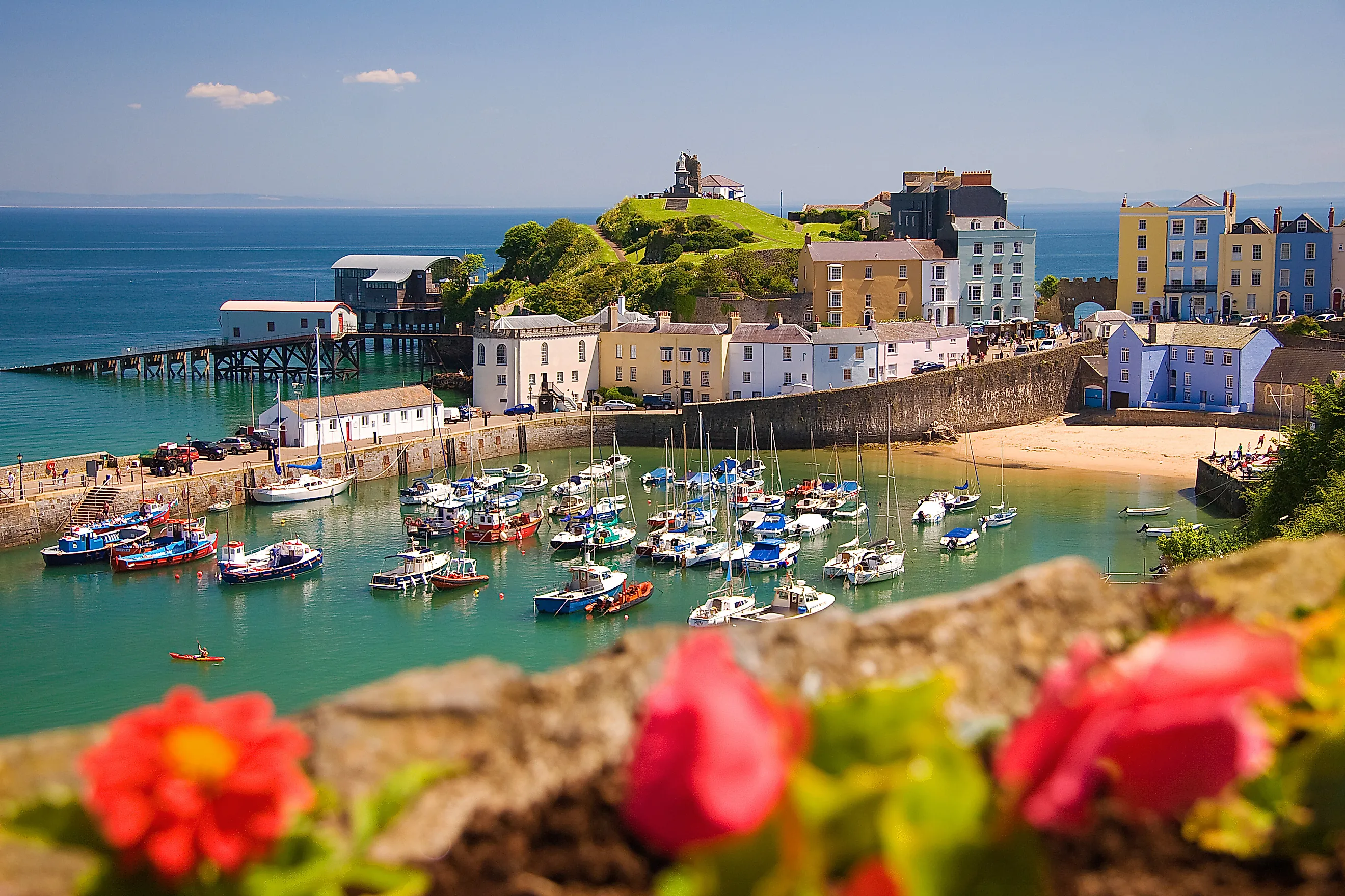 Tenby Harbour, Tenby, Pembrokeshire, Wales, UK