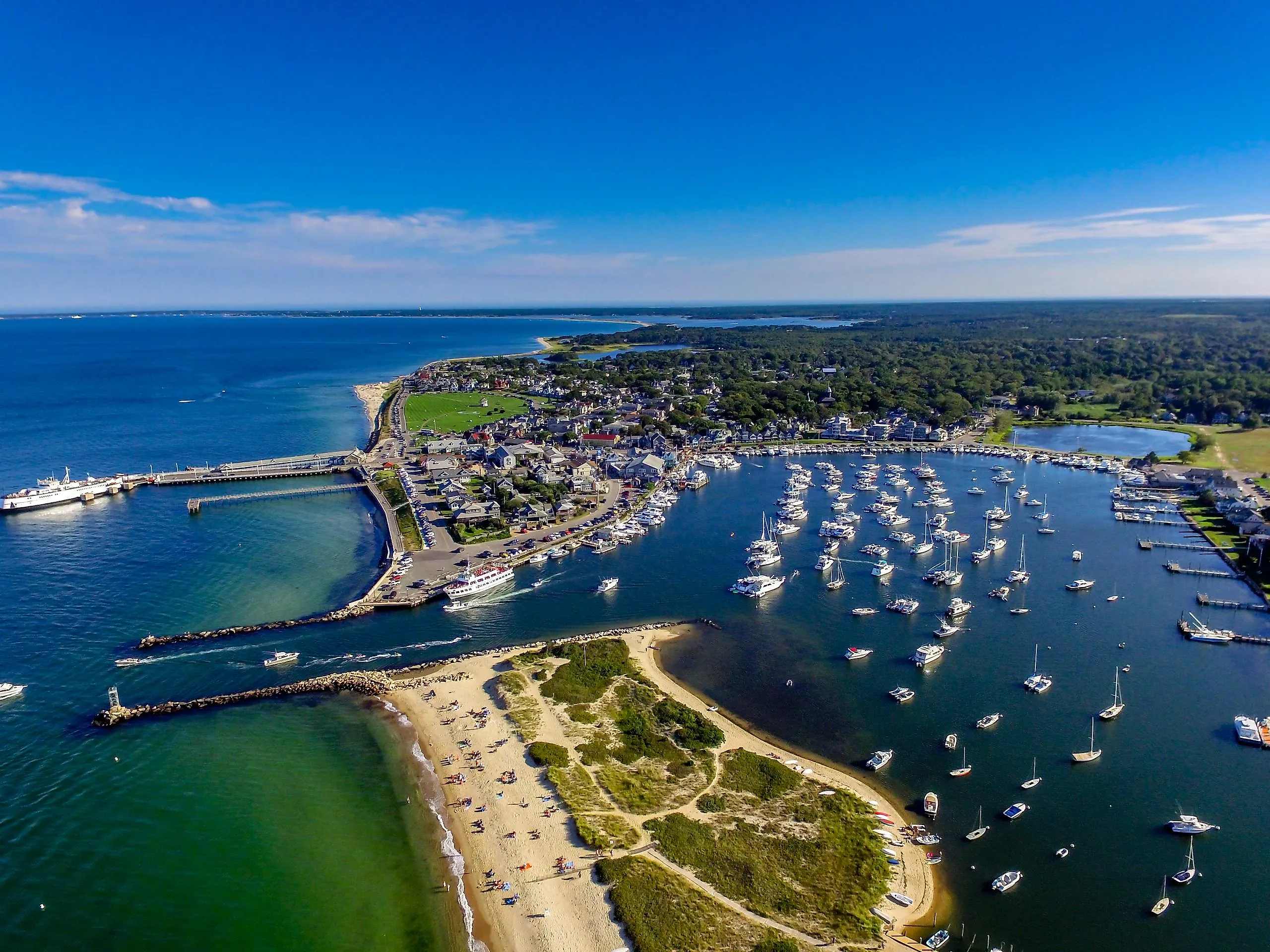 Oak Bluffs, Martha's Vineyard, taken by drone.