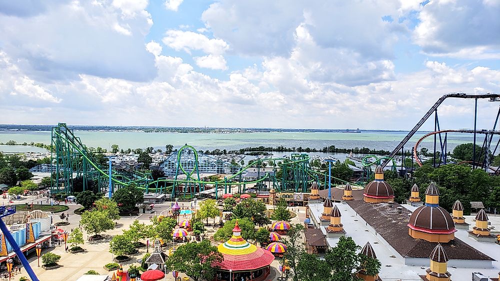 Ohio is known for Cedar Point, "America's Roller Coaster". Editorial credit: Joe Hendrickson / Shutterstock.com.