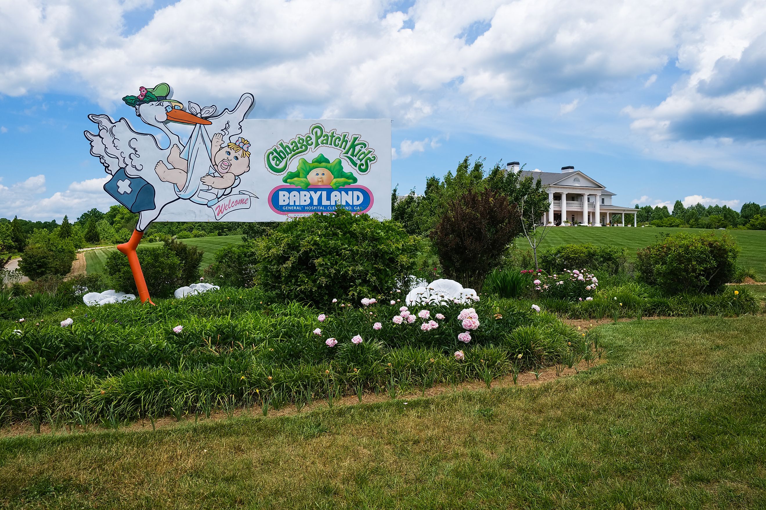 Babyland General Hospital in Cleveland, Georgia, is the birthplace of the popular Cabbage Patch Kids dolls. Editorial credit: Fotoluminate LLC / Shutterstock.com.