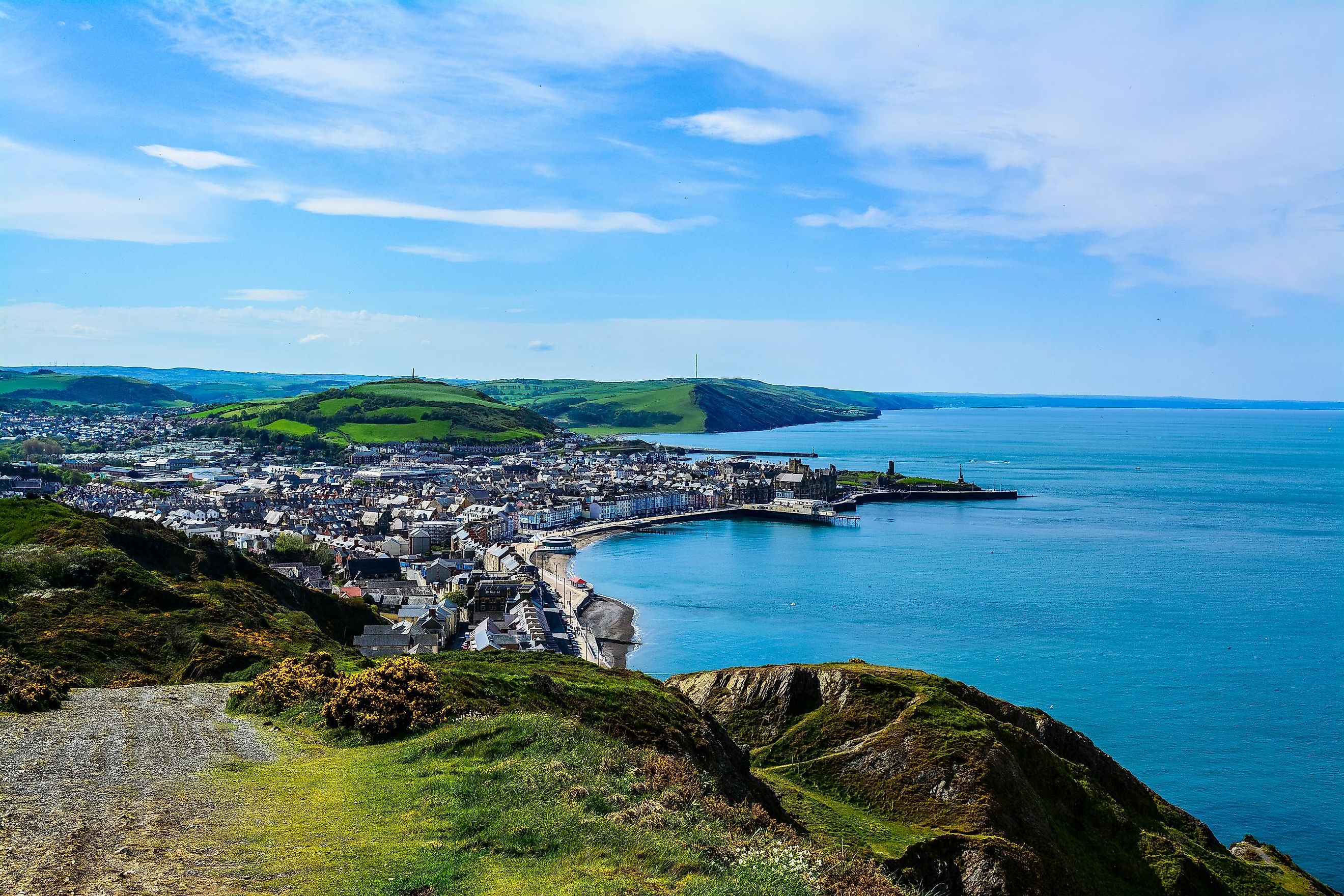 The beautiful Cardigan Bay in Wales, UK.