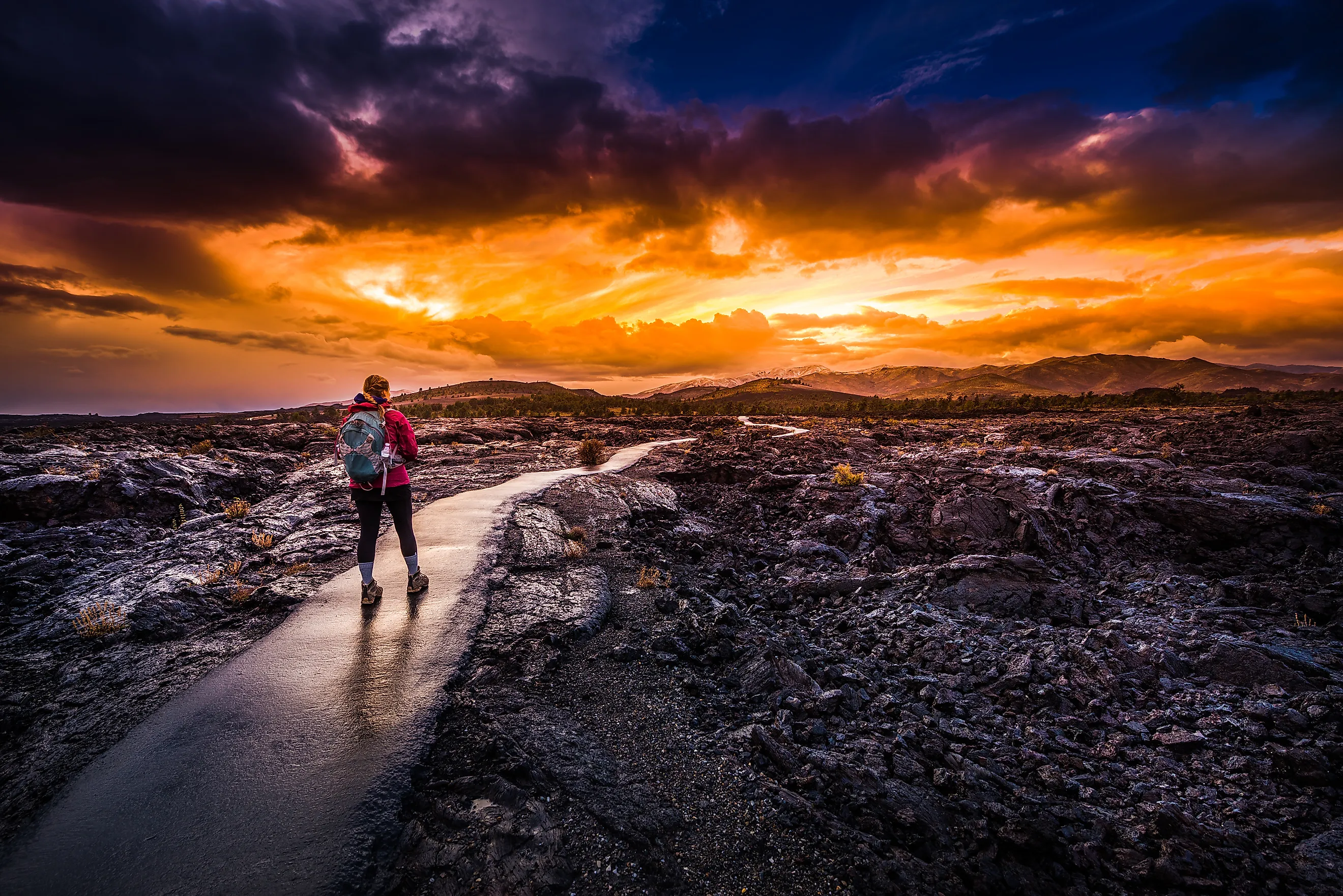 Craters of the Moon National Monument and Preserve near Arco, Idaho.