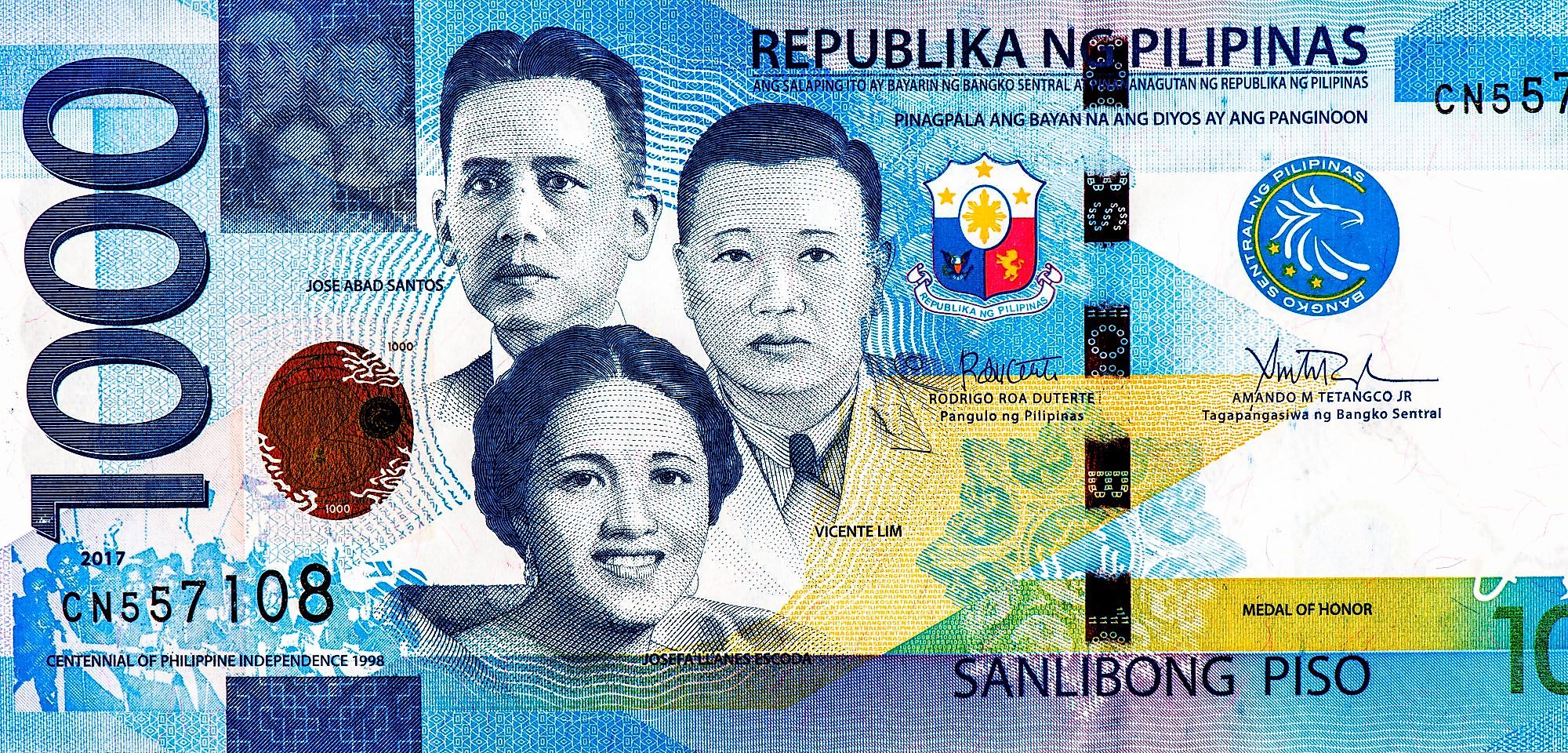 A collection of Philippine pesos.