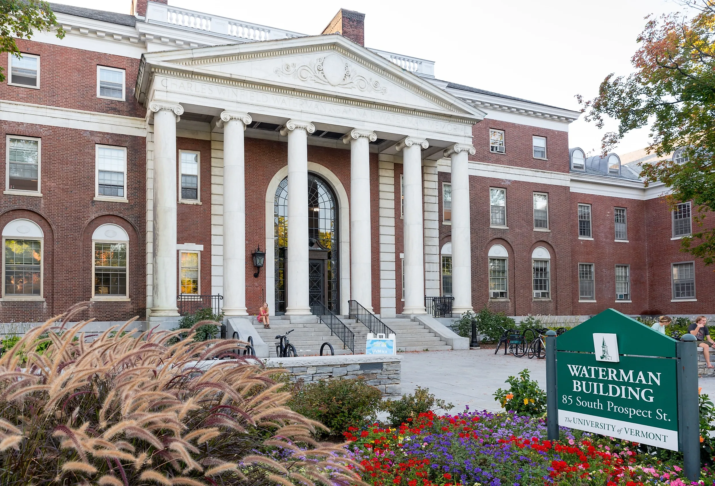 Waterman Building, University of Vermont, Burlington, VT. Editorial credit: Bob LoCicero / Shutterstock.com