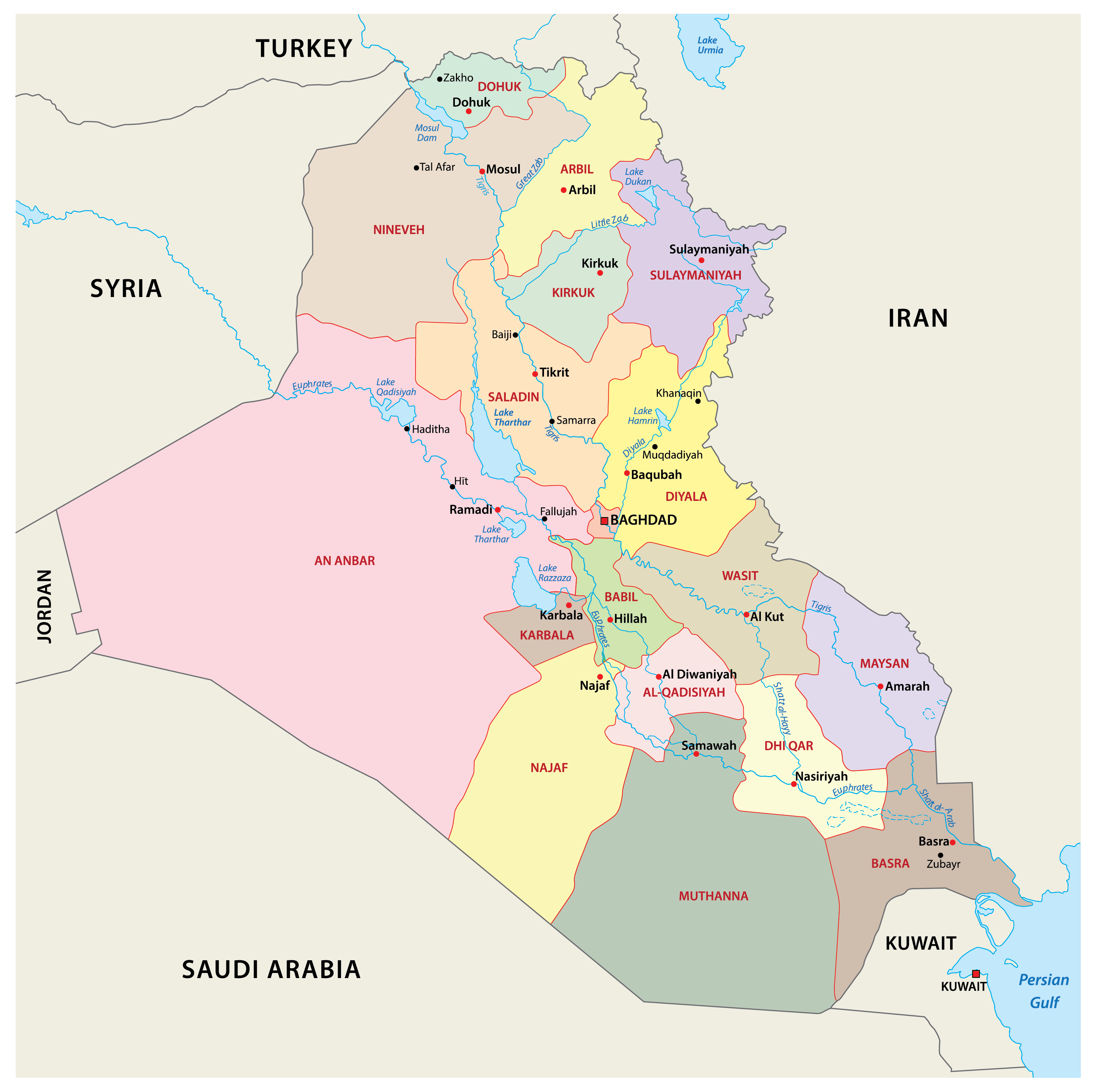 Battle Of Karbala Map