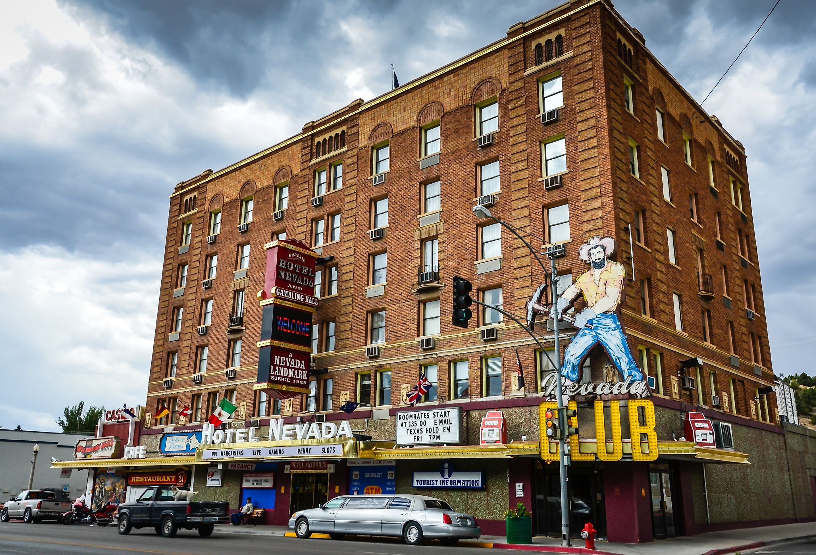 Hotel Nevada in Ely, Nevada. Image credit Sandra Foyt via Shutterstock