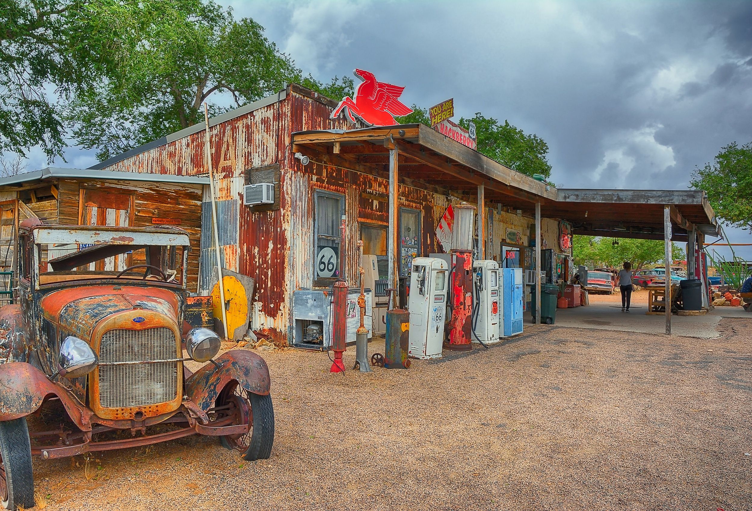 Famous Hackberry General Store on Route 66, Arizona. Image credit StockPhotoAstur via Shutterstock.
