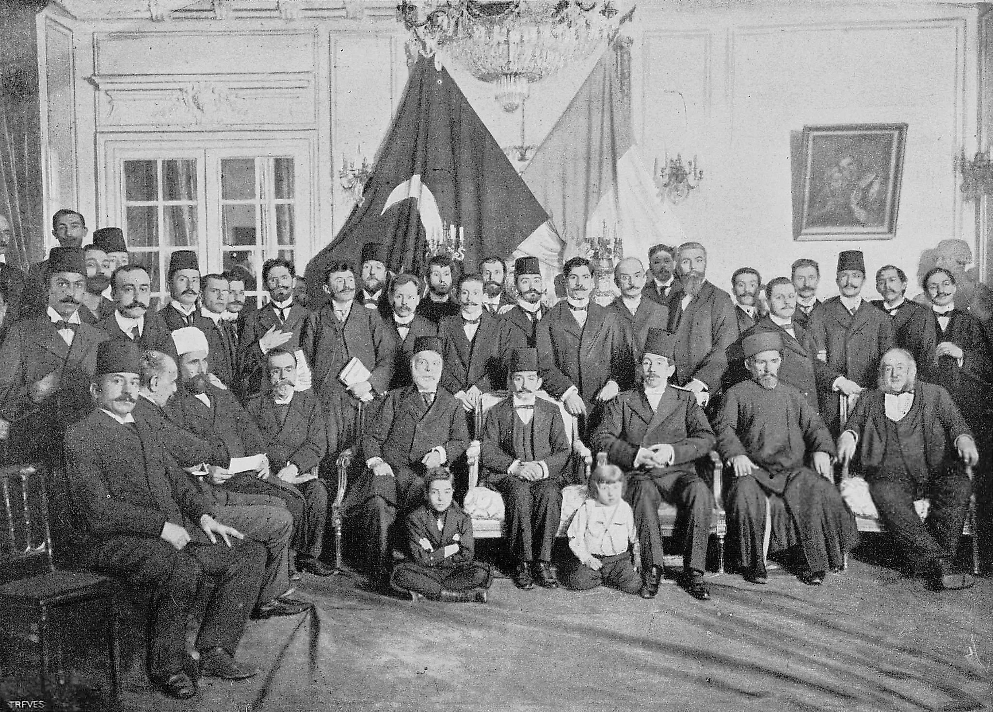 Young Turks who attended the congress held in Paris under the chairmanship of Prince Sabahattin between 4–9 February 1902