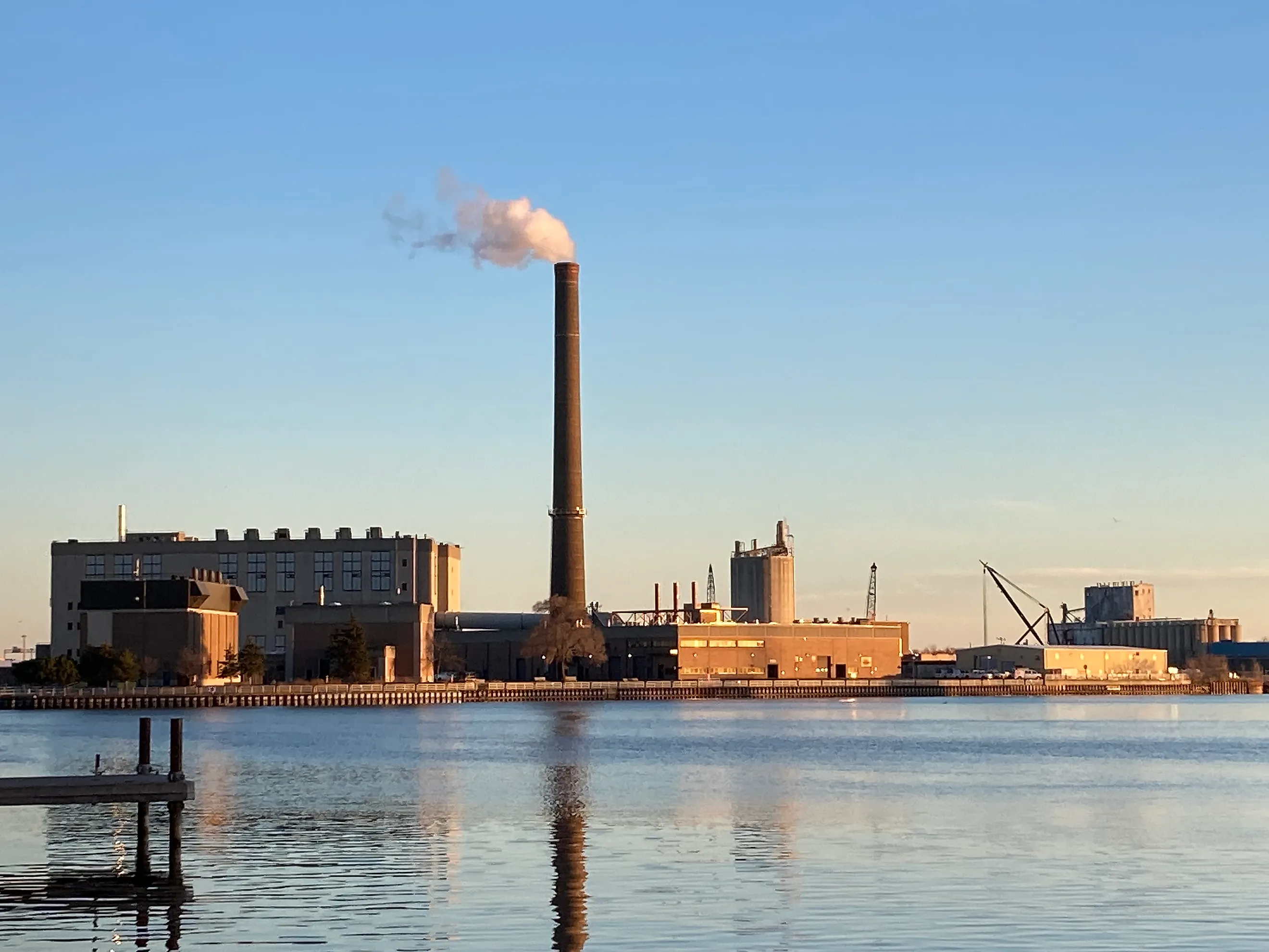 The Jones Island Water Reclamation Facility in Milwaukee, Wisconsin (United States).