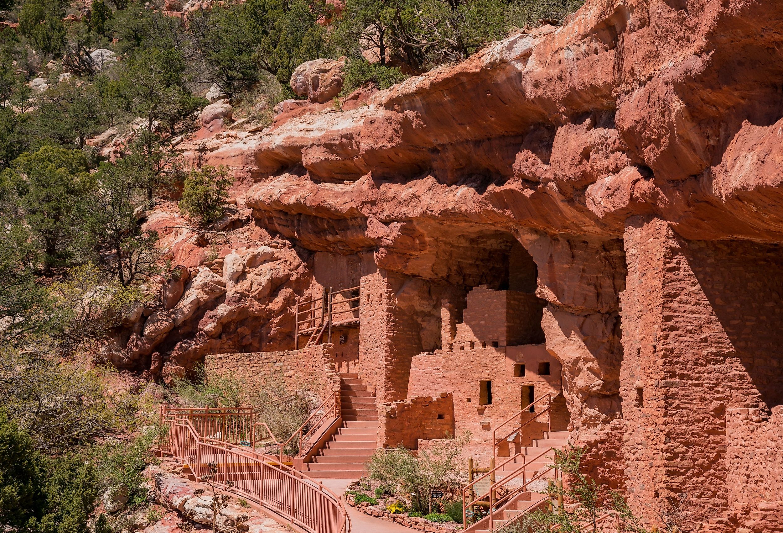 The special Manitou Cliff Dwellings museum at Manitou Springs, Colorado.