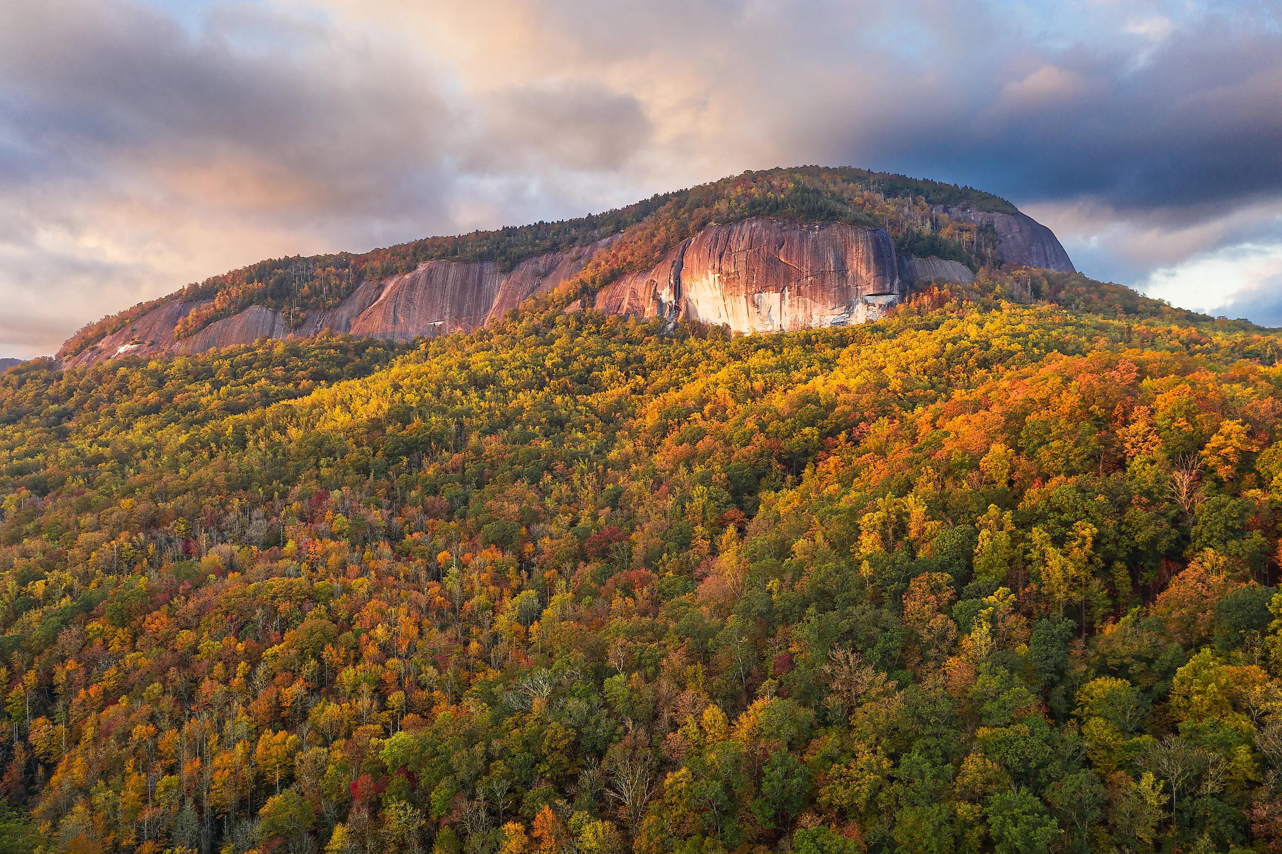 Looking Glass Rock in North Carolina.