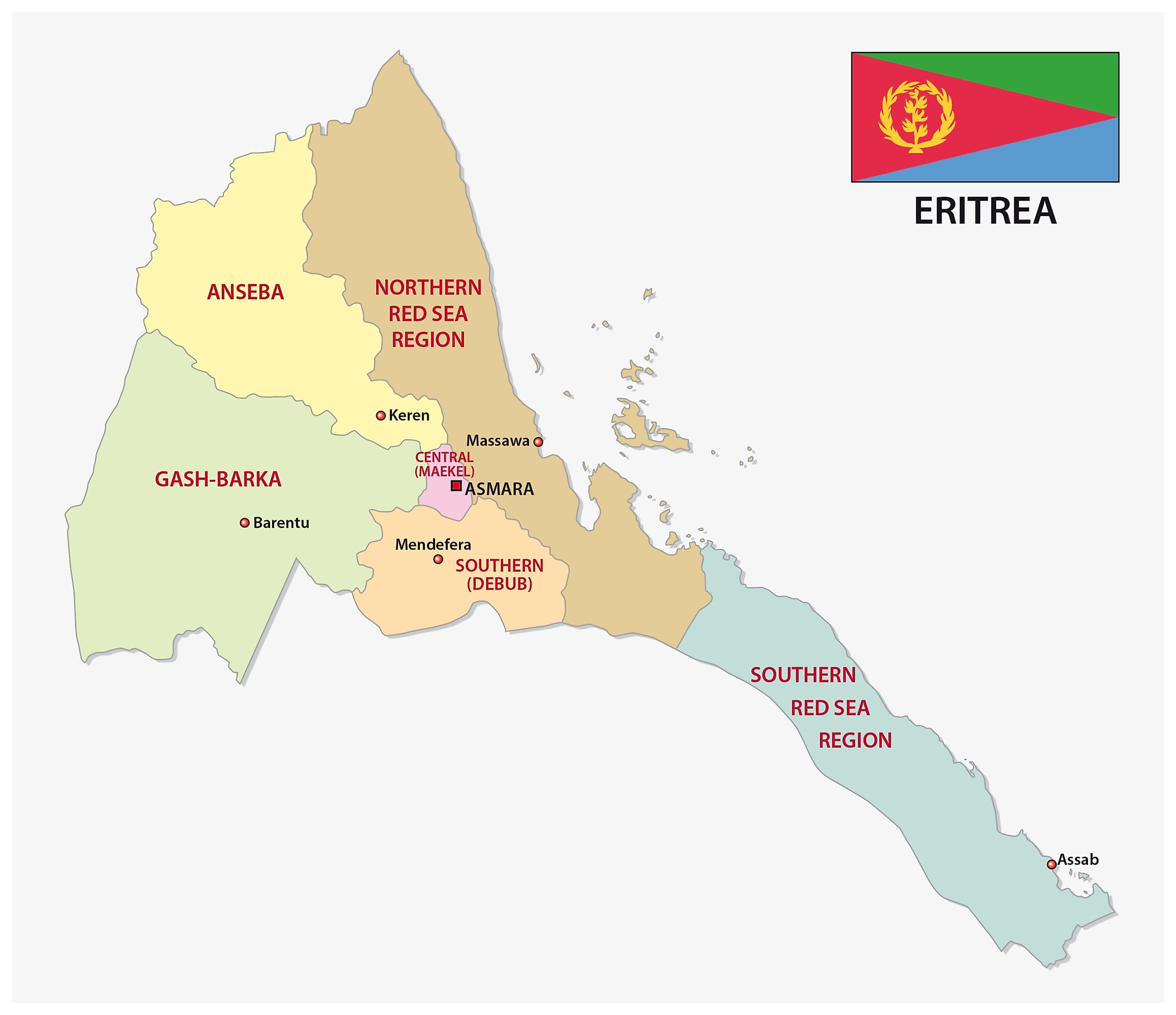 Map Of Eritrea Political Map Online Maps And | Images and Photos finder
