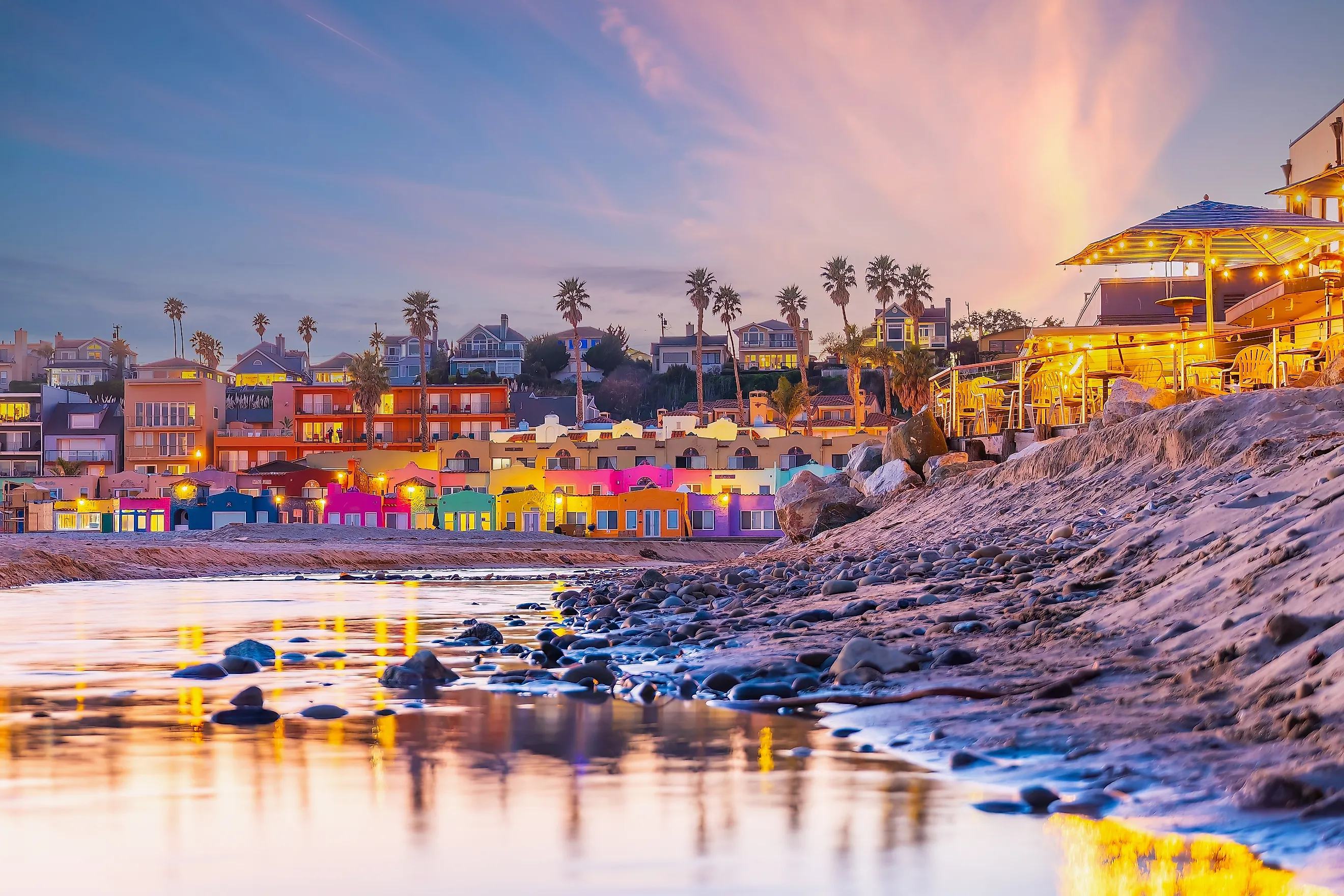 Cityscape of Capitola in Santa Cruz County, California.