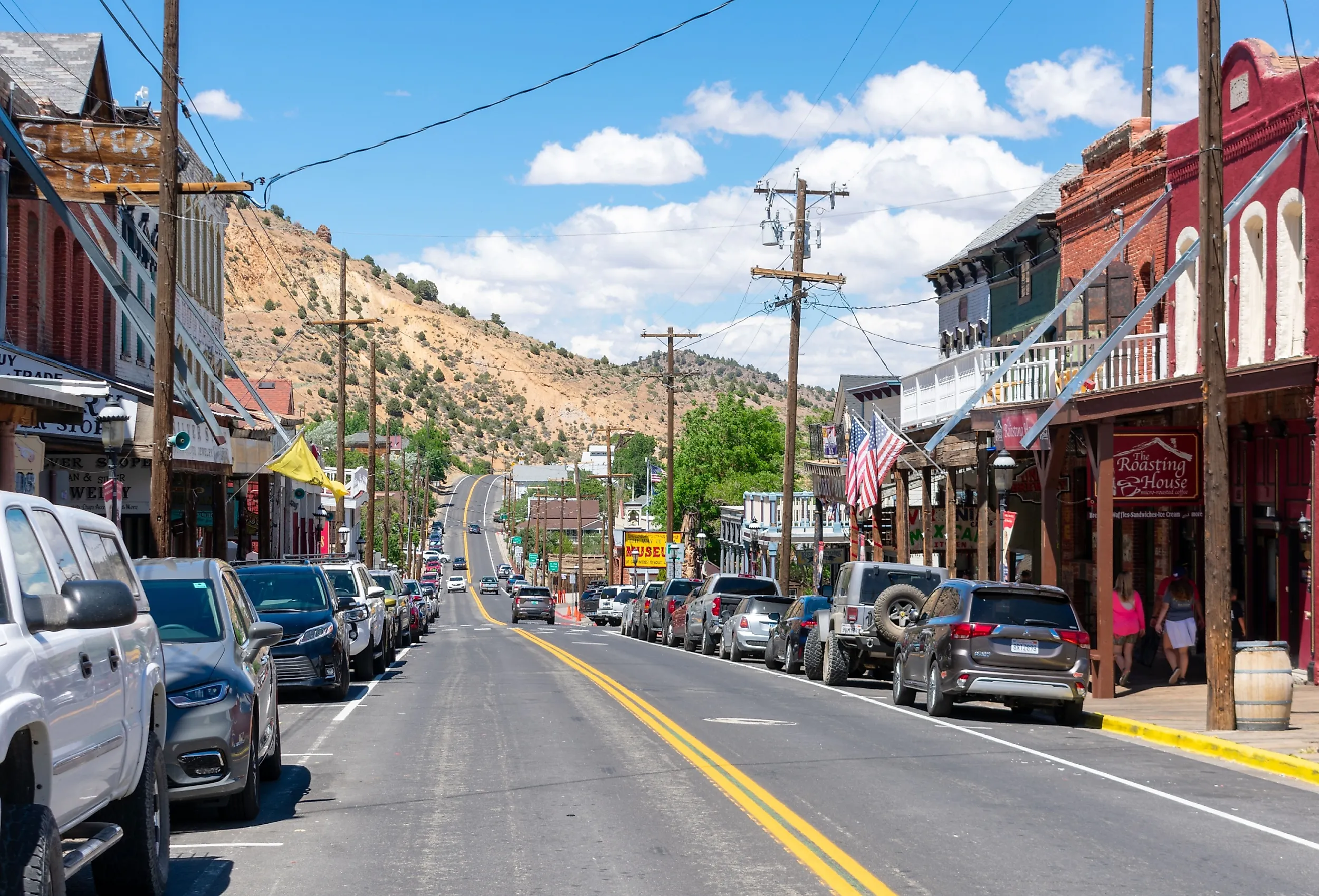 Scenic view of Victorian building on historic Main C street in downtown Virginia City. Image credit: Michael Vi via Shutterstock.