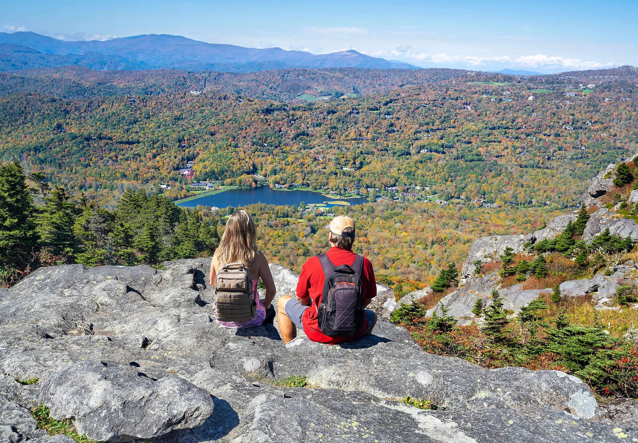 Grandfather Mountain State Park, overlooking Banner Elk, North Carolina