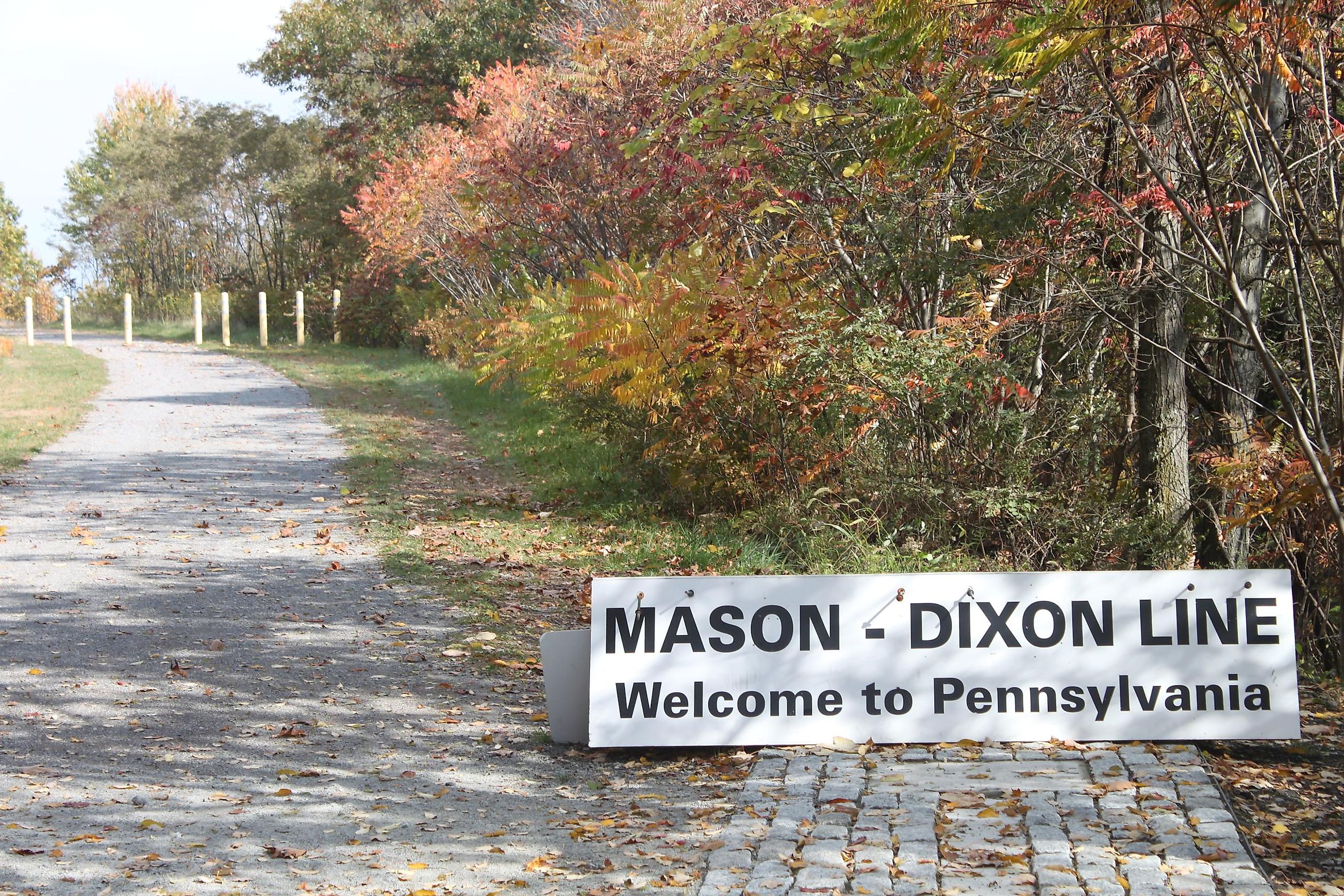 Mason-Dixon Line in Somerset County, Pennsylvania. 